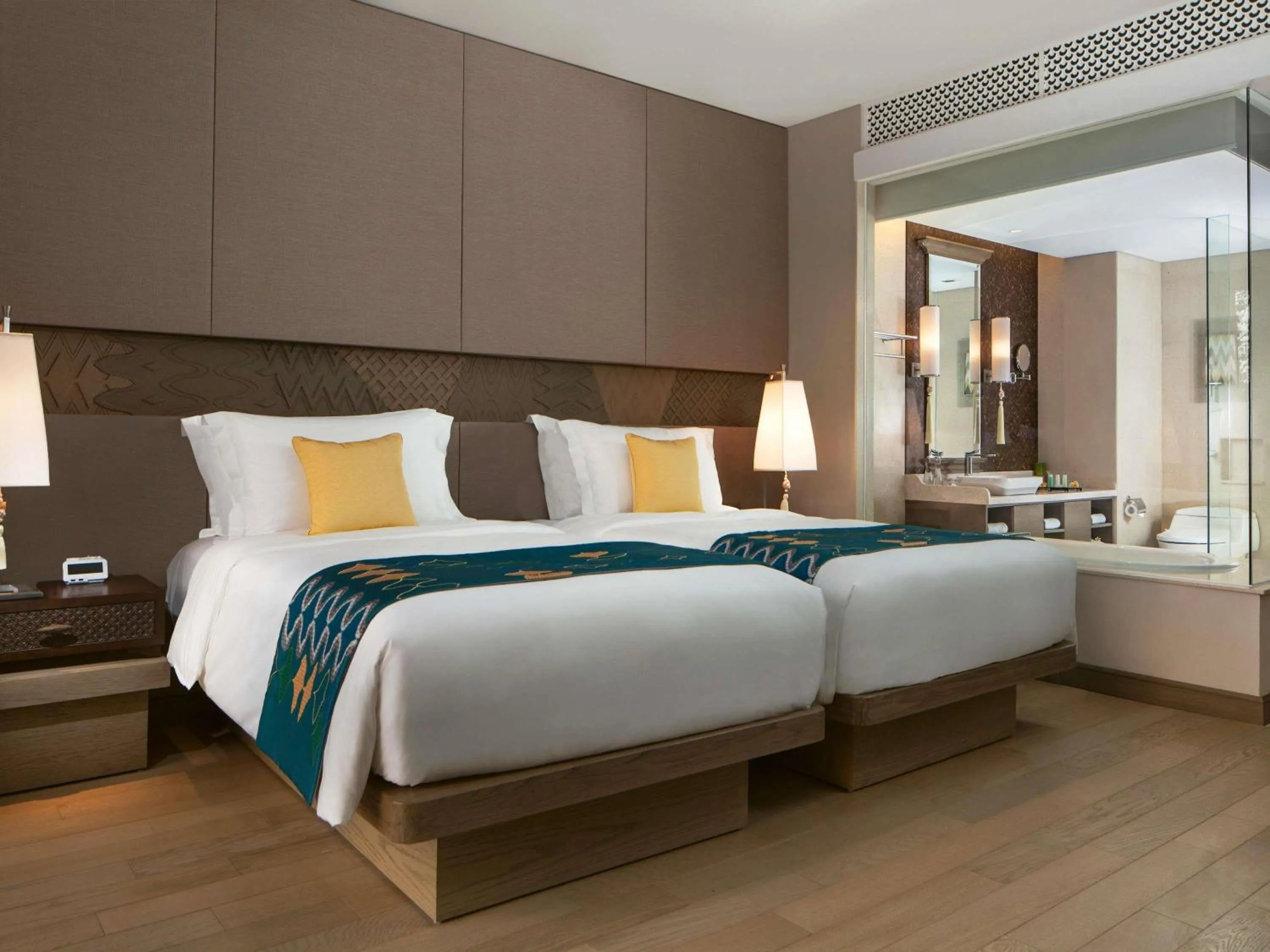 Classic Twin Room with Pool View with Free Daily Chocolate Hours and Daily Resort Activities in Mövenpick Resort & Spa Jimbaran Bali