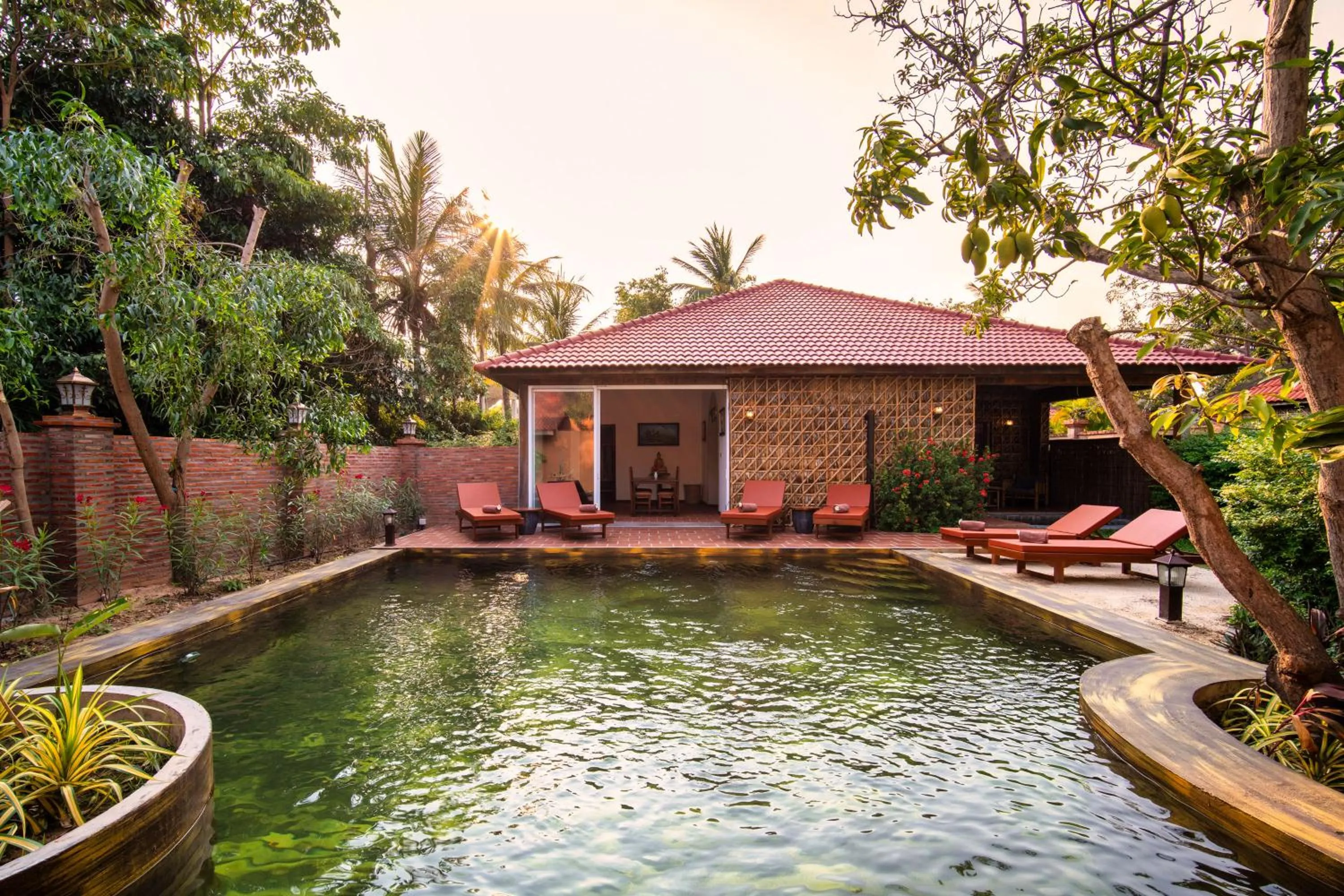 Three-Bedroom Villa in Authentic Khmer Village Resort