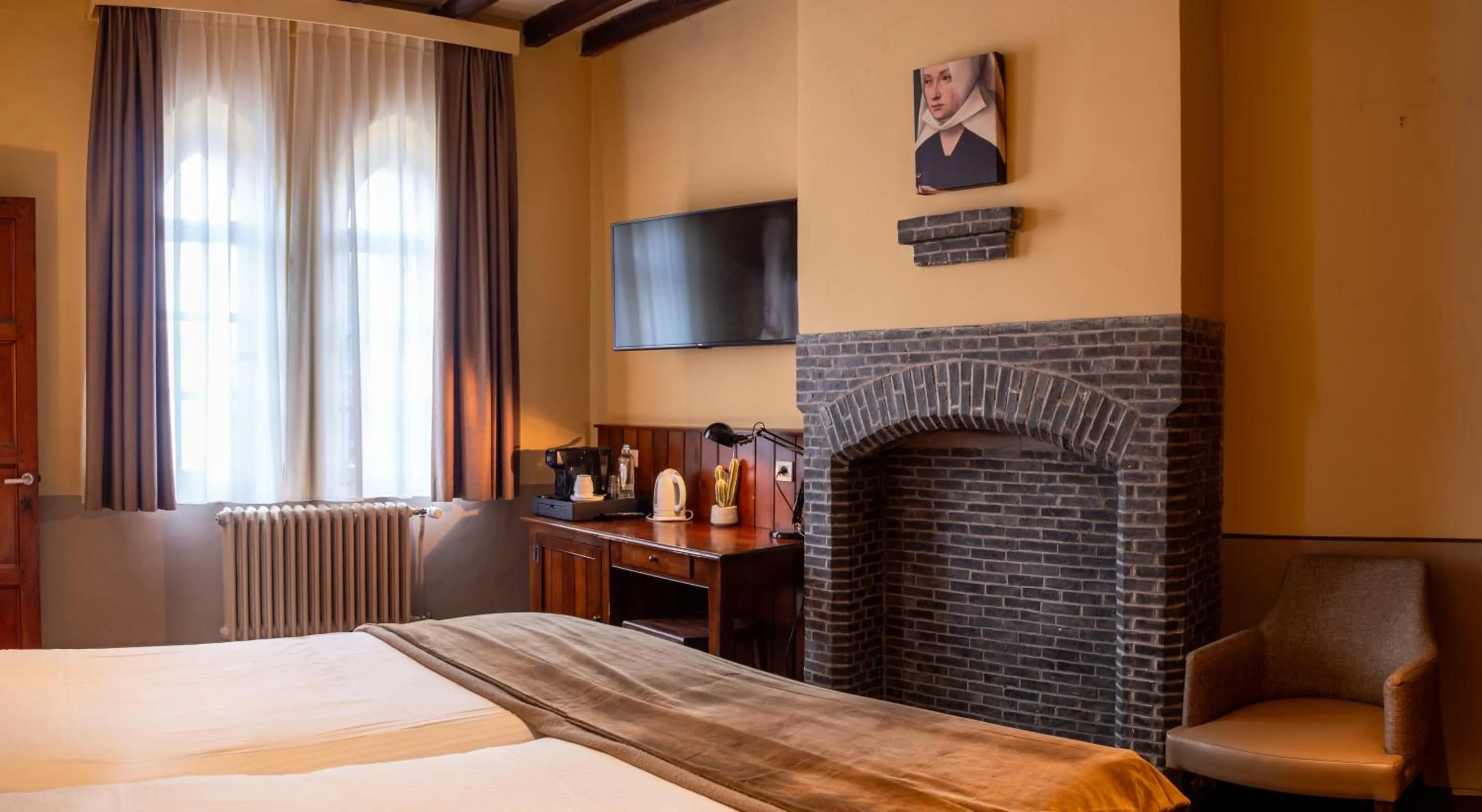 Twin Room in Hotel Monasterium PoortAckere Ghent