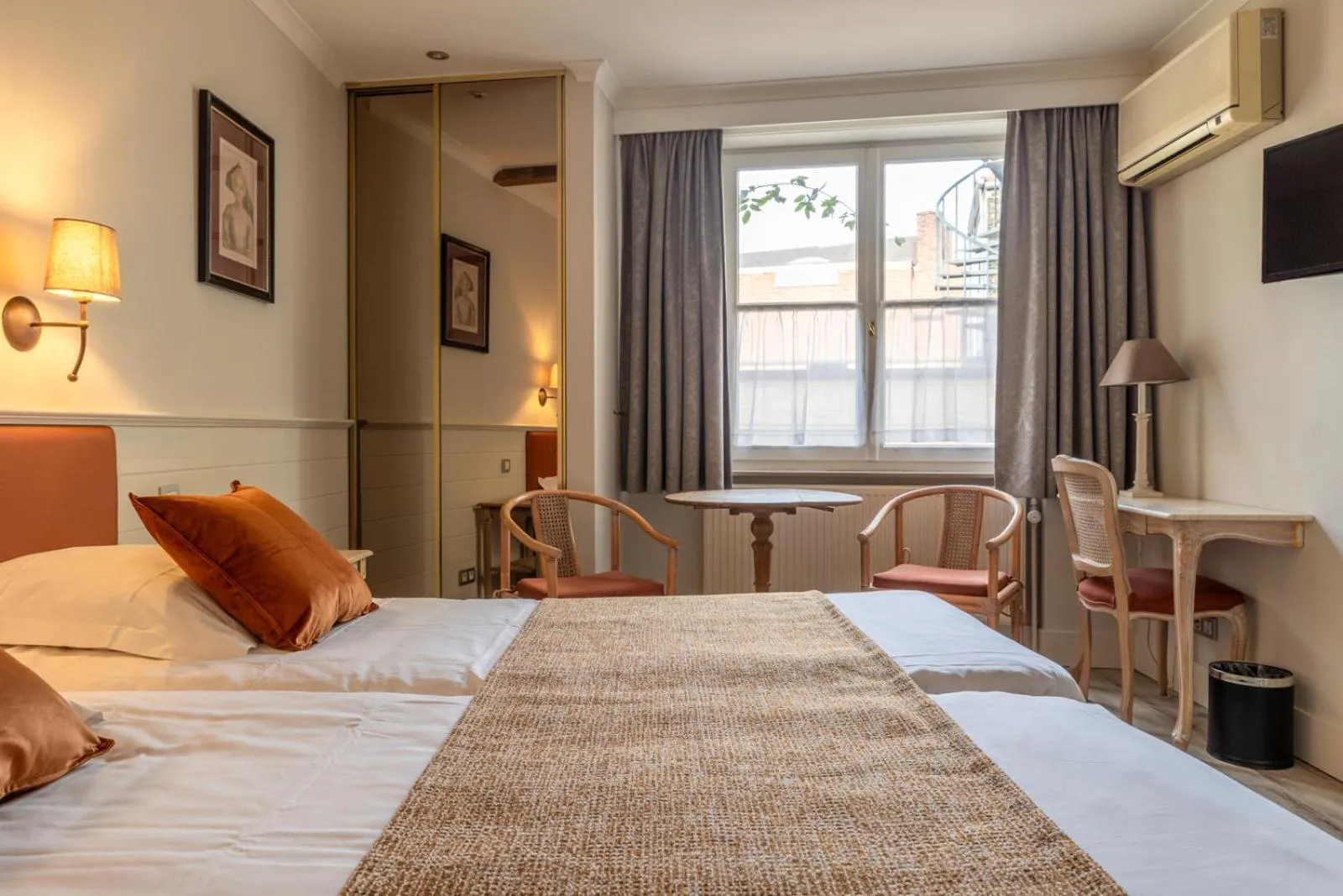 Twin Room Rear View in Hotel Ter Duinen