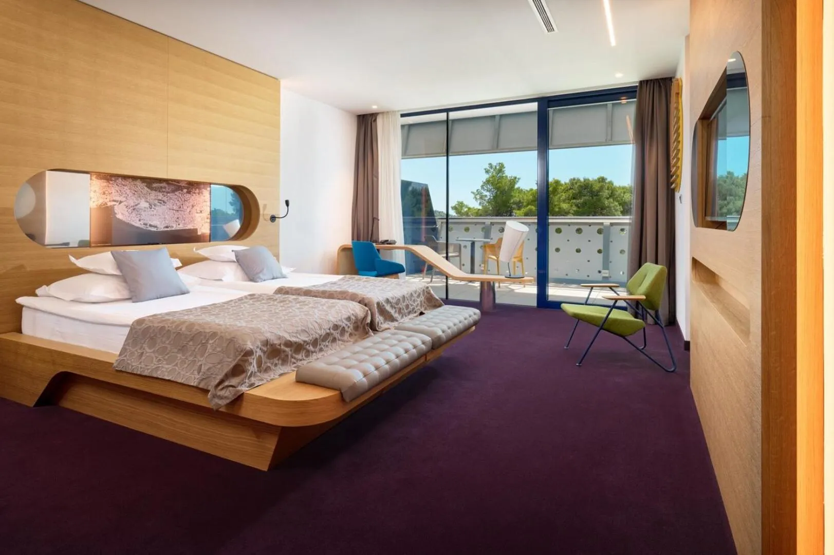 Superior Double or Twin Room with Balcony and Park View - single occupancy in Hotel Olympia Sky