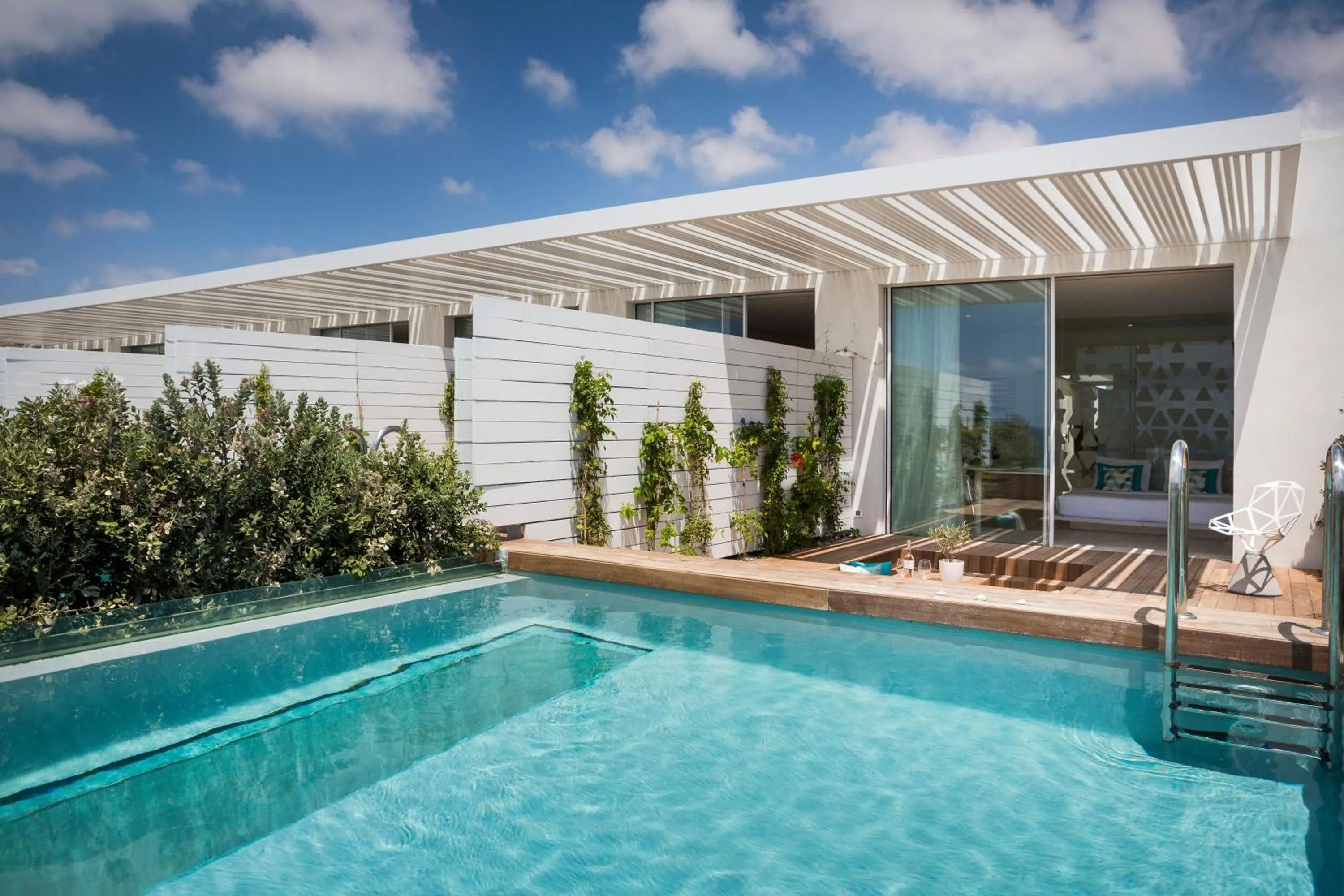 Dream Suite with Private Pool and Sea View in Mykonos Dove Beachfront Hotel