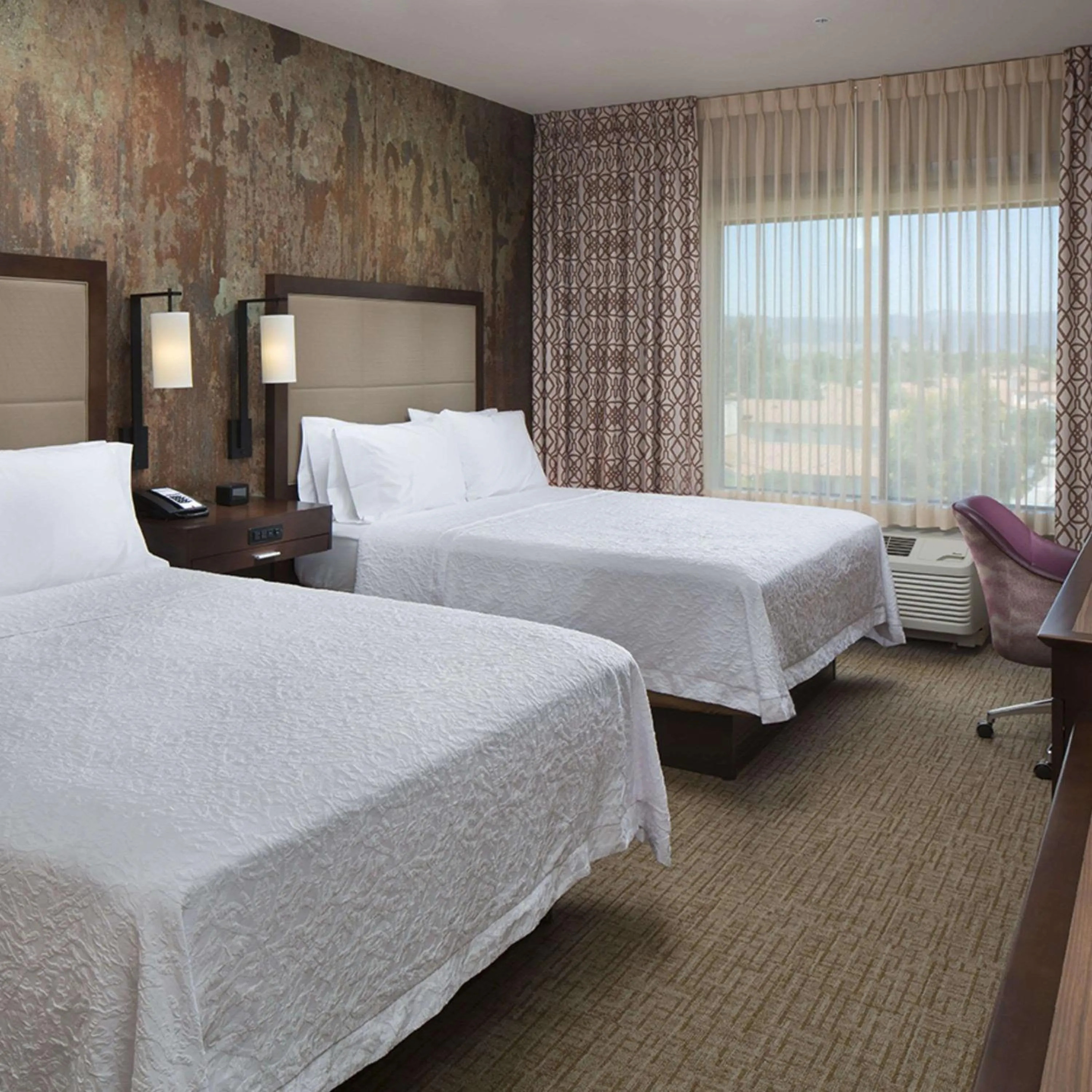 Queen Room with Two Queen Beds - Hearing Access/Non-Smoking in Hampton Inn & Suites Murrieta Temecula