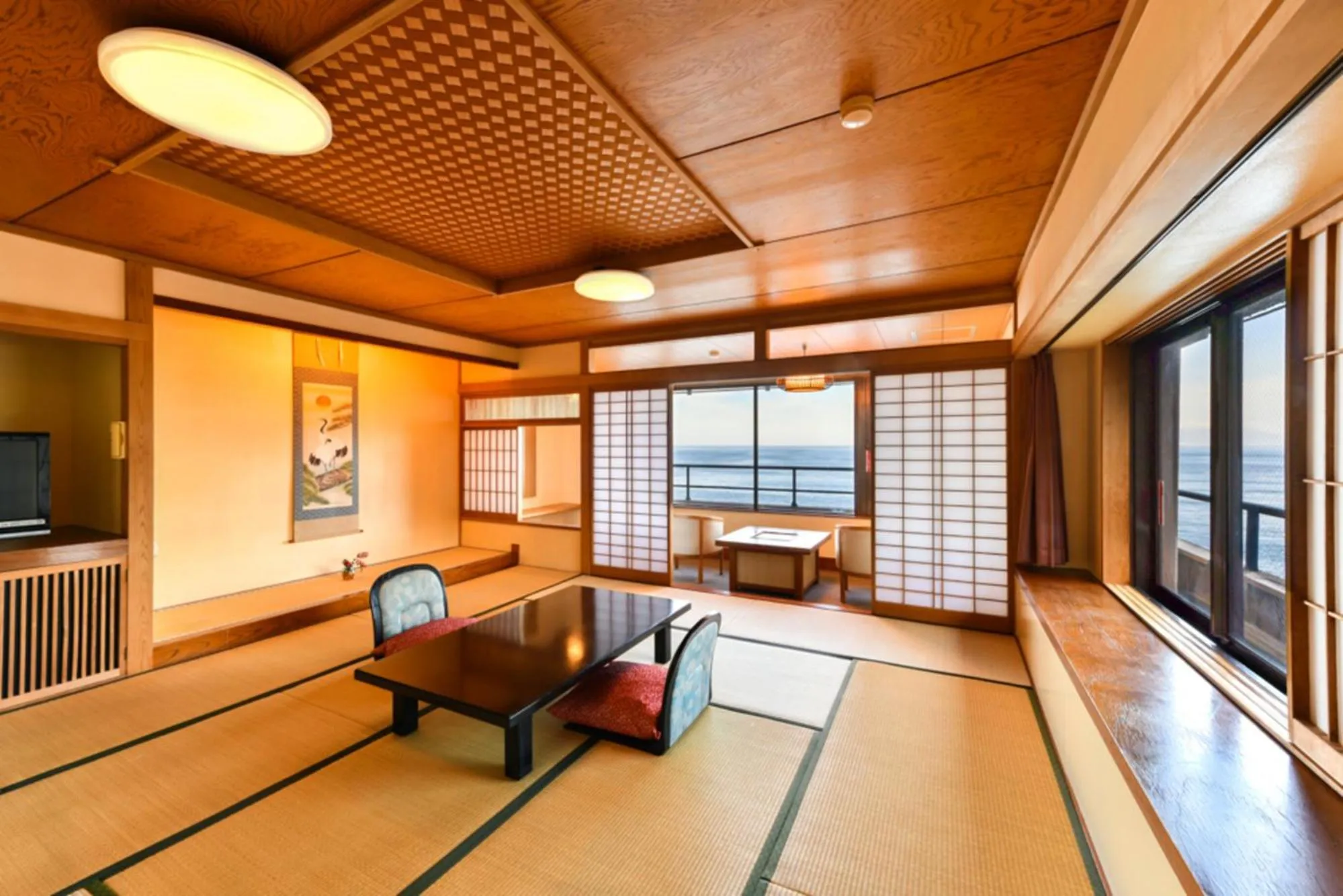 Quadruple Room with Sea View in Hokkawa Onsen Hotel
