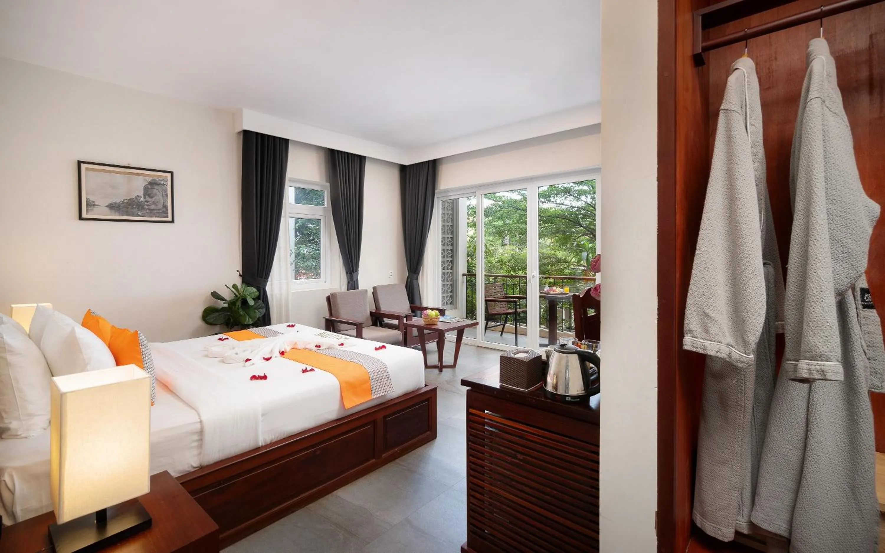 Studio Double With Balcony- Free Pick Up  in Indra Angkor Residence