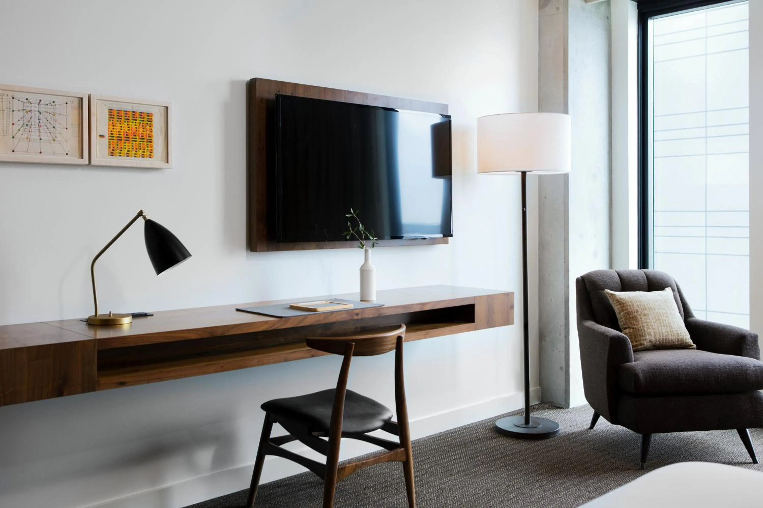 Queen Room with Two Queen Beds and Mobility Accessible Roll-In Shower in Limelight Hotel Denver