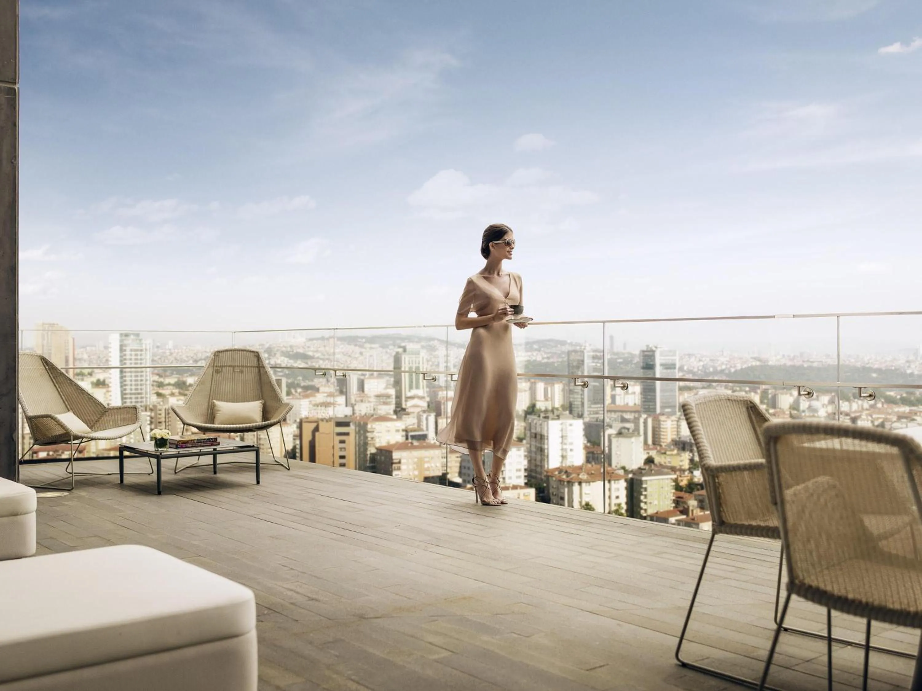 Fairmont Signature Terrace Suite Sea View and Lounge Access in Fairmont Quasar Istanbul Hotel