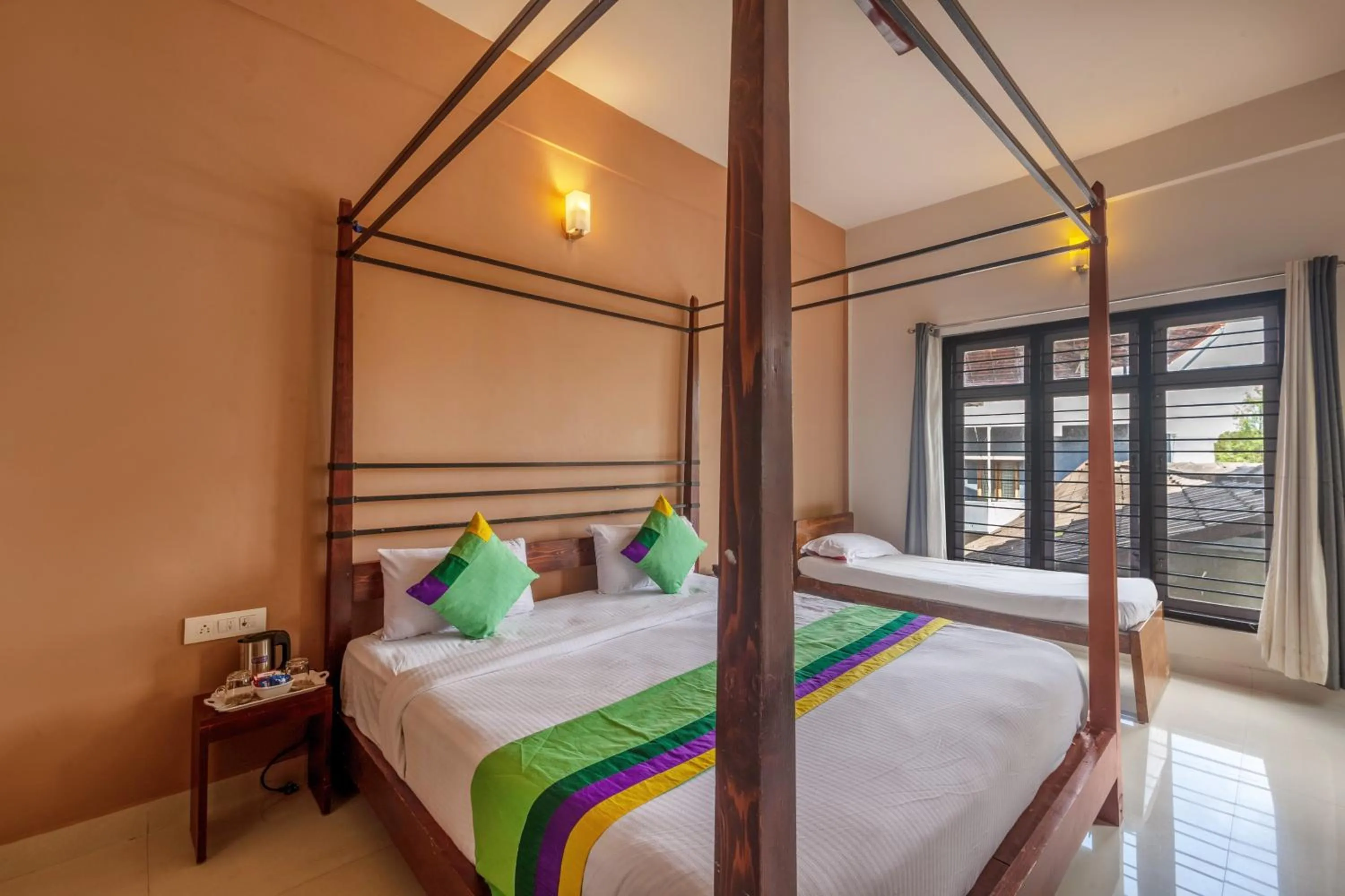 [Sanitized] Superior Double Room - single occupancy in Treebo Vrindavan, 3 Km From Madikeri Fort