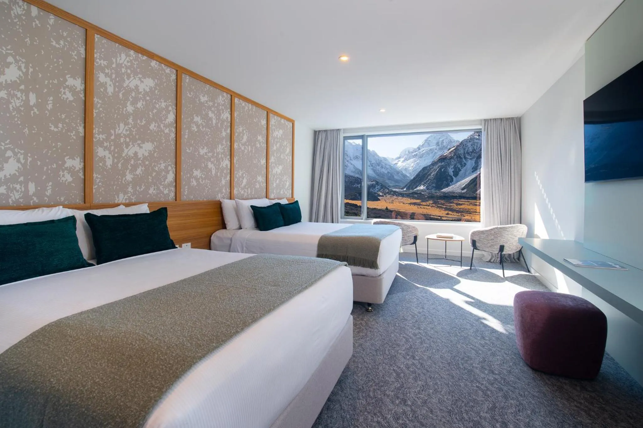 Premium Twin Room with Mountain view in The Hermitage Hotel Mt Cook