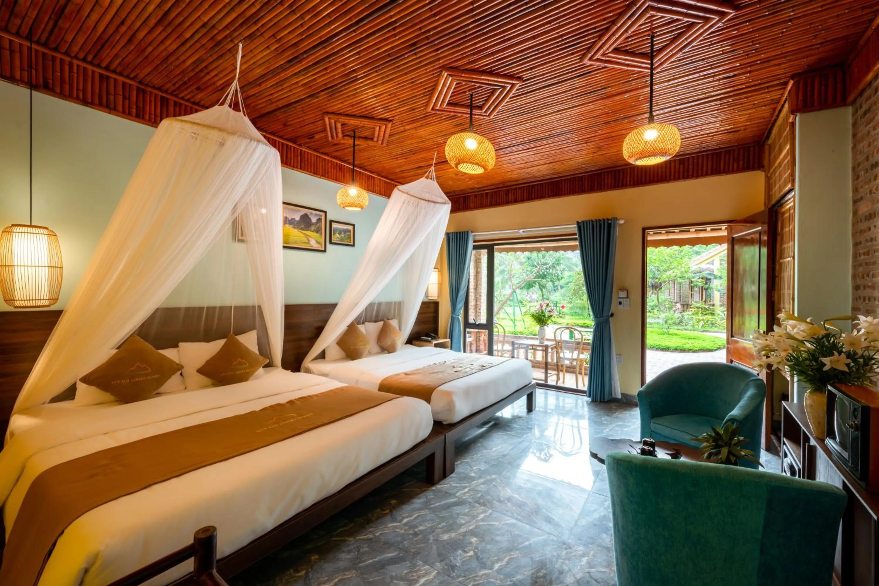 Deluxe Family Room in An's Eco Garden Resort