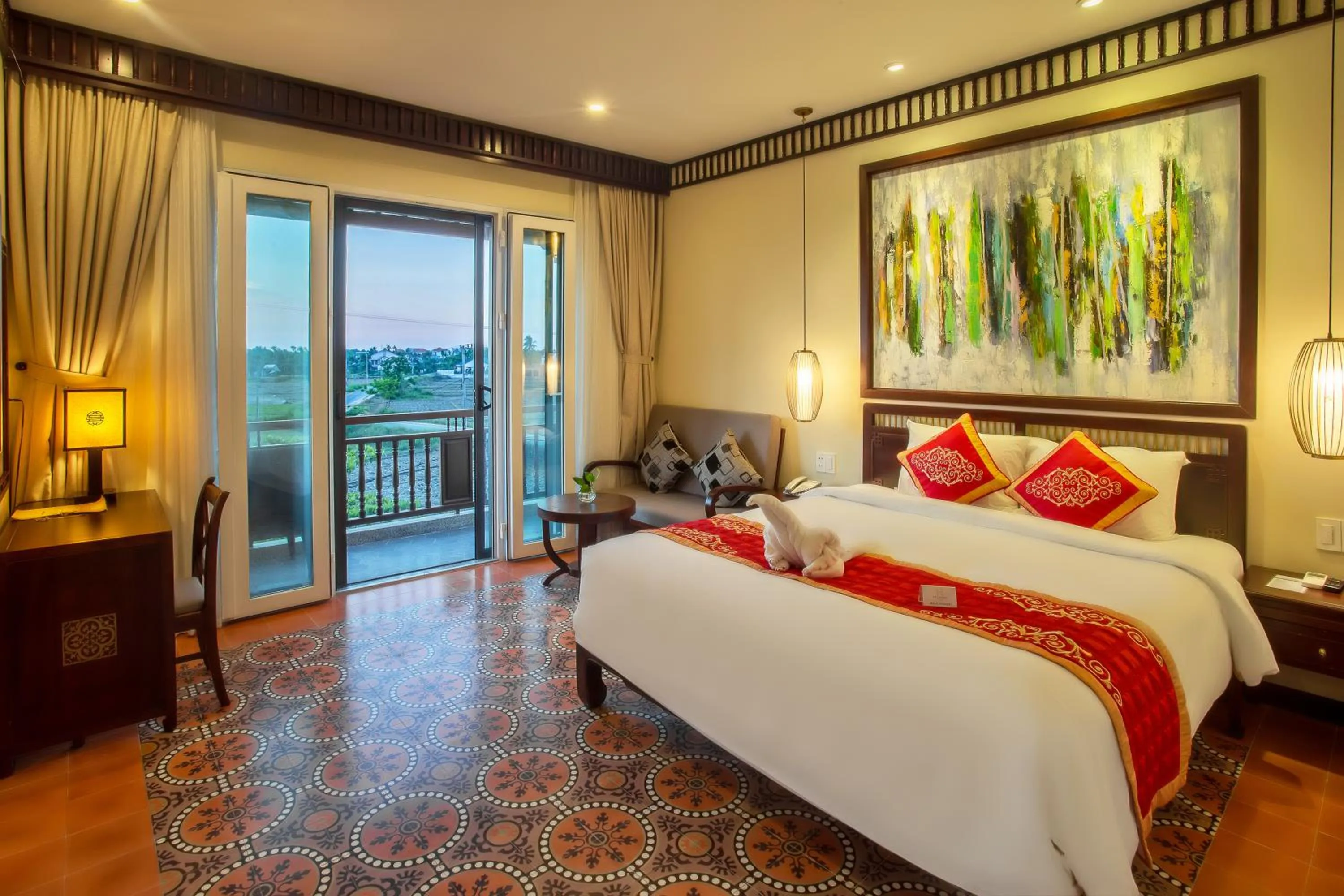 Deluxe Rice Field view with Balcony in Hoi An Field Boutique Resort & Spa