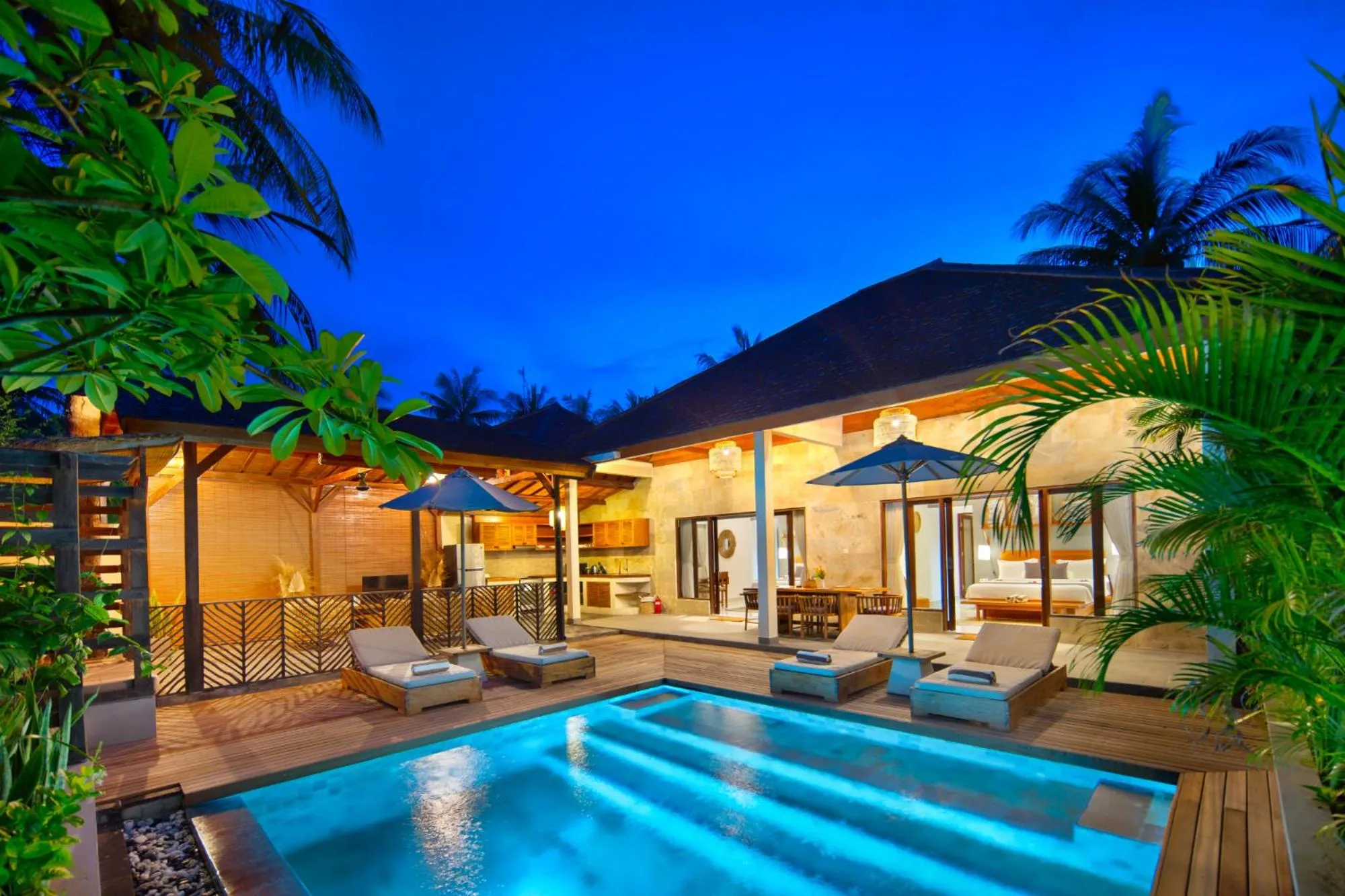 Family Two Bedroom Villa with Private Pool in Utara Villas