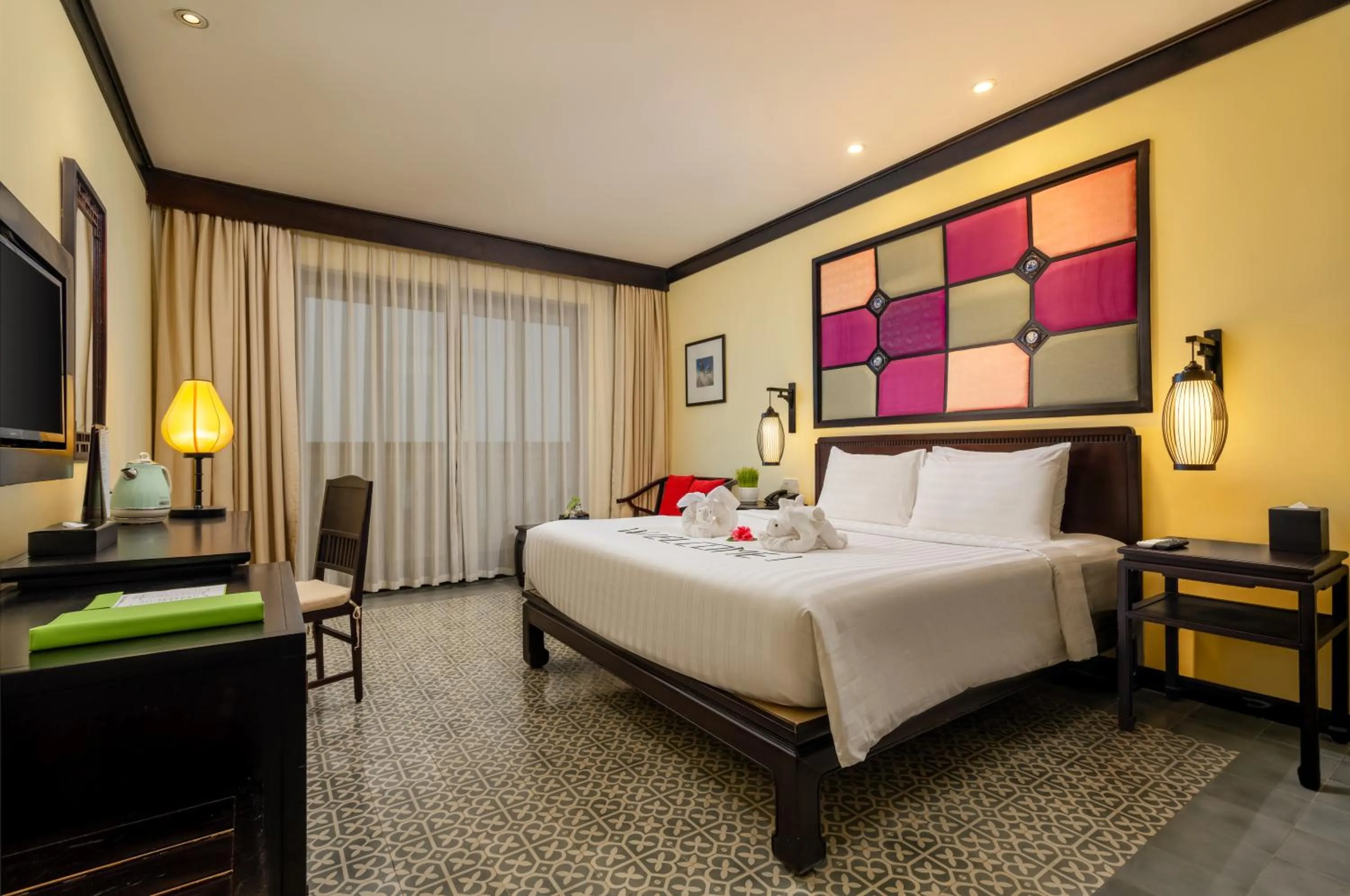 Deluxe Queen Room with Balcony - Garden/City View in Wyndham Garden Hoi An Cua Dai Beach