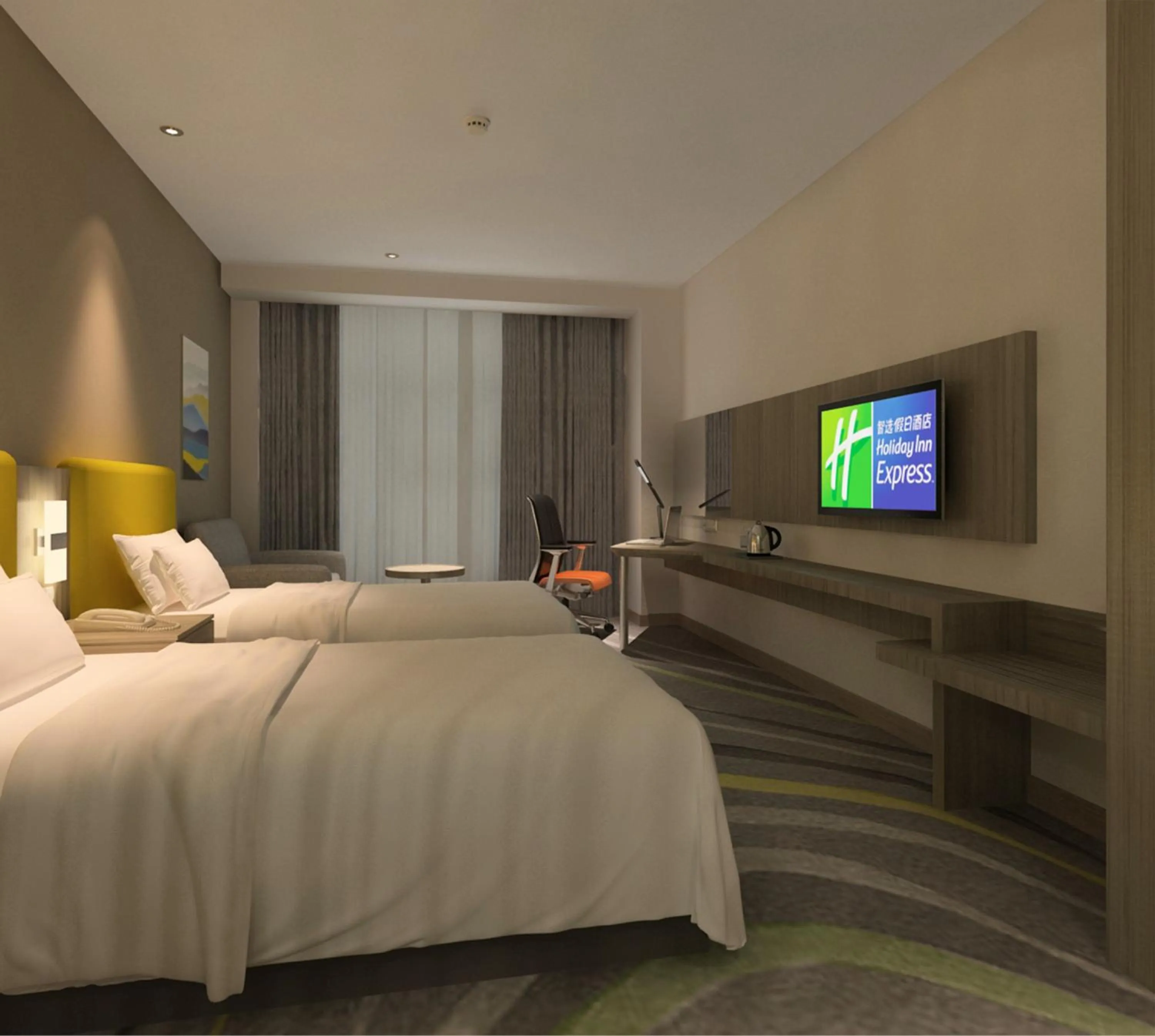 Standard Double Room with Two Double Beds in Holiday Inn Express Chengdu Jinniu by IHG