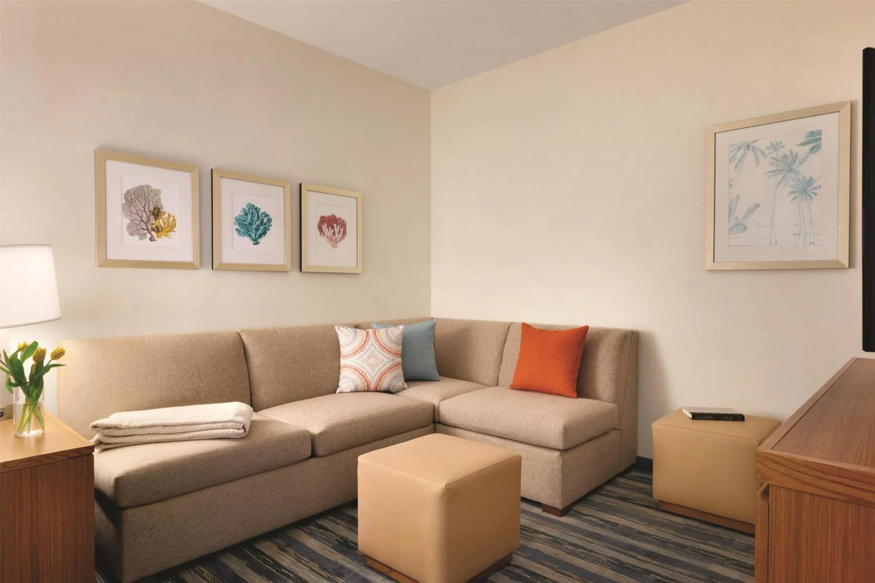 One-Bedroom Oceanfront Suite with Two Queen Beds - High Floor in Hyatt House Virginia Beach / Oceanfront