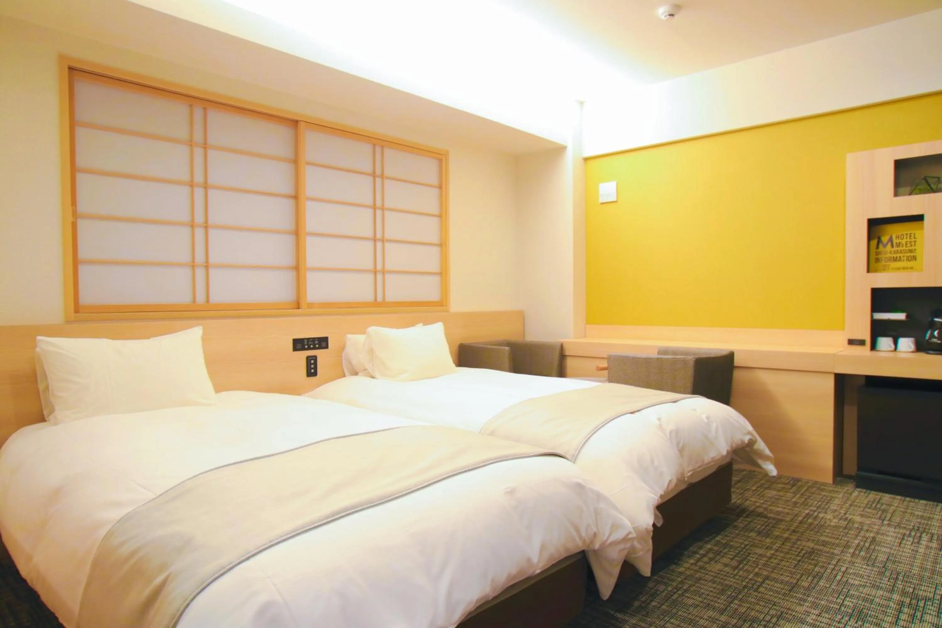 Twin Room - single occupancy - Disability Access in Hotel M's Est Shijo Karasuma