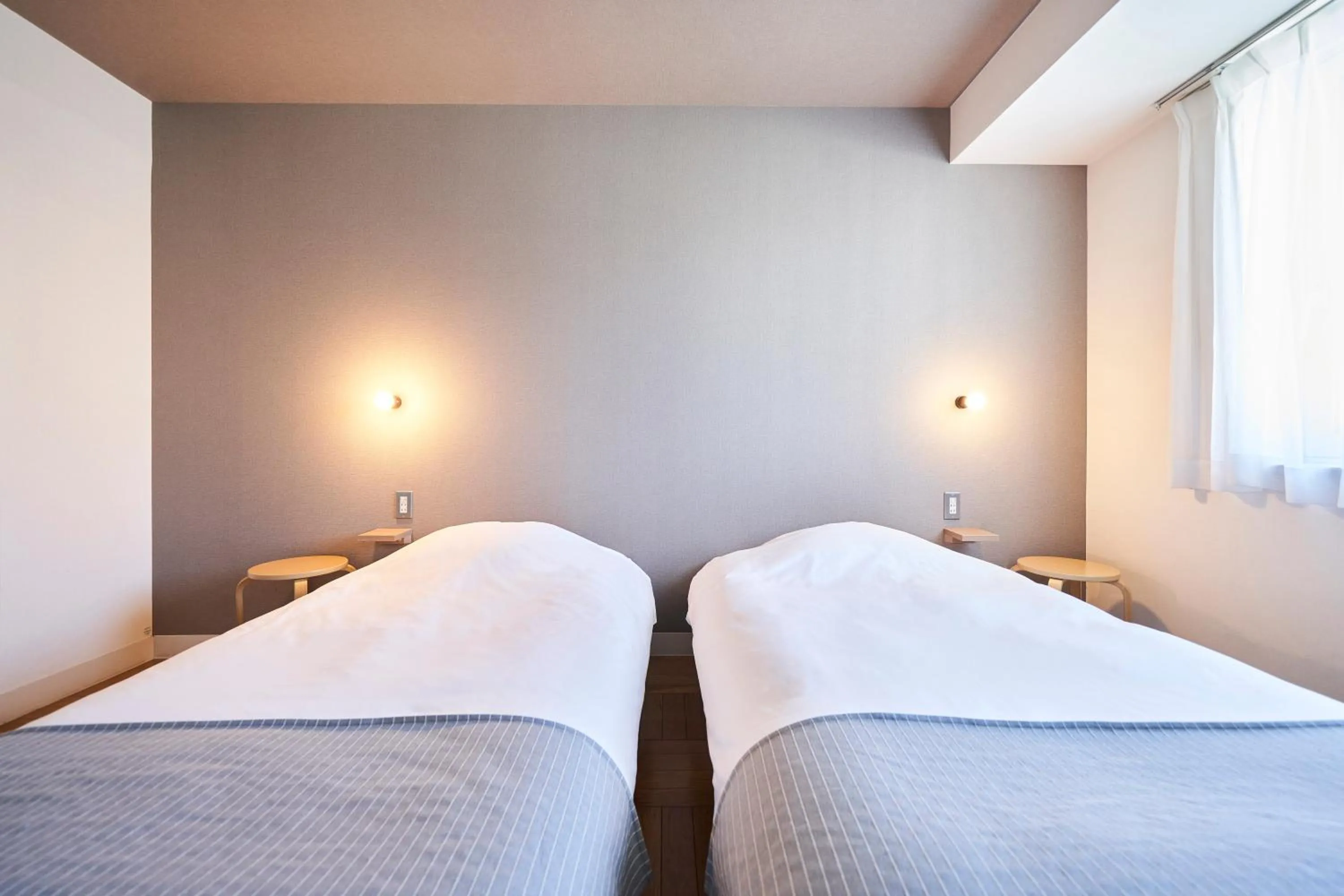 Twin Room with Shared Bathroom - single occupancy - Non-Smoking in Coco Stay Nishikawaguchi Ekimae