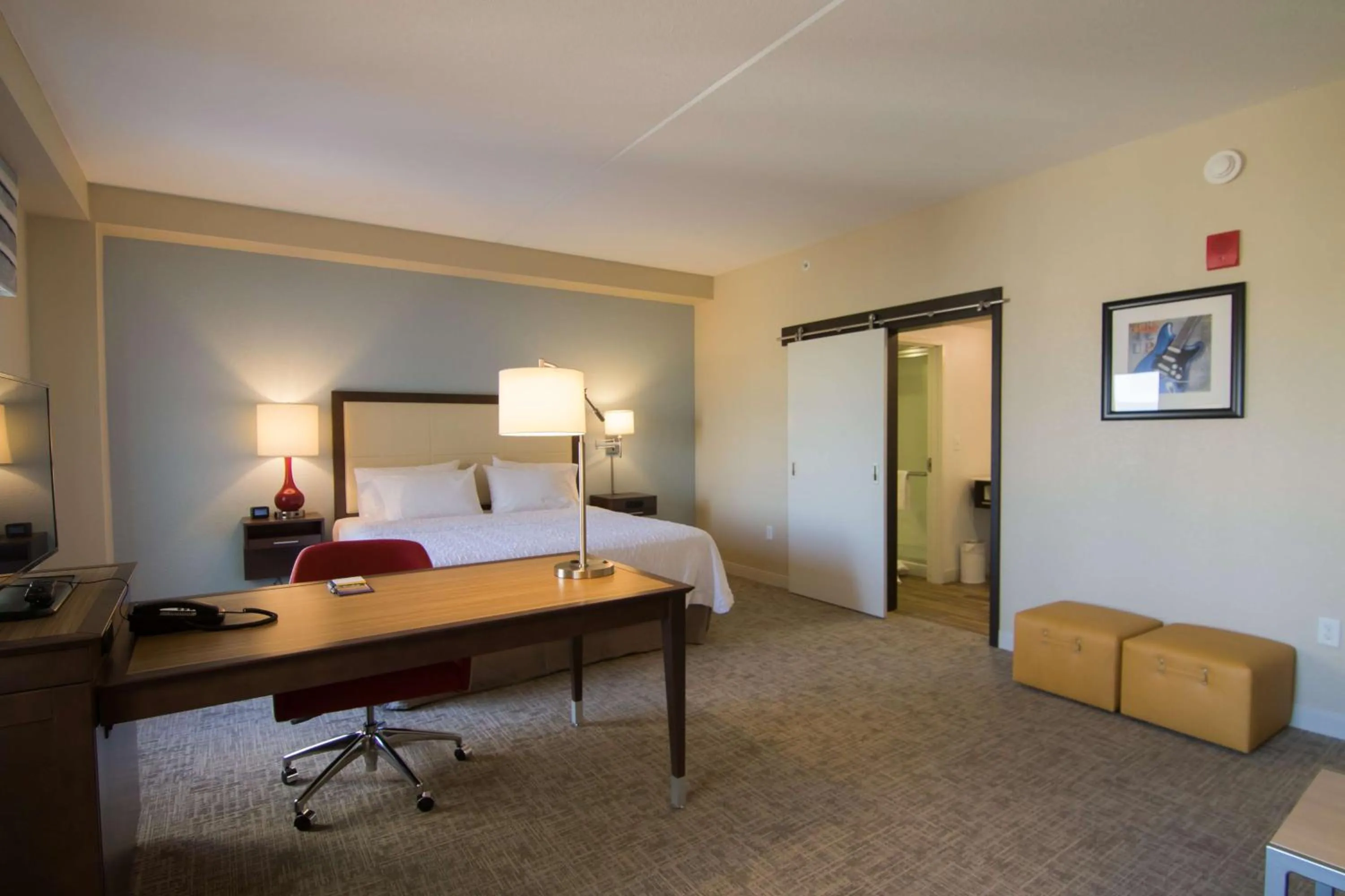 King Studio Suite with City View - Non-Smoking in Hampton Inn & Suites Tulsa Downtown, Ok