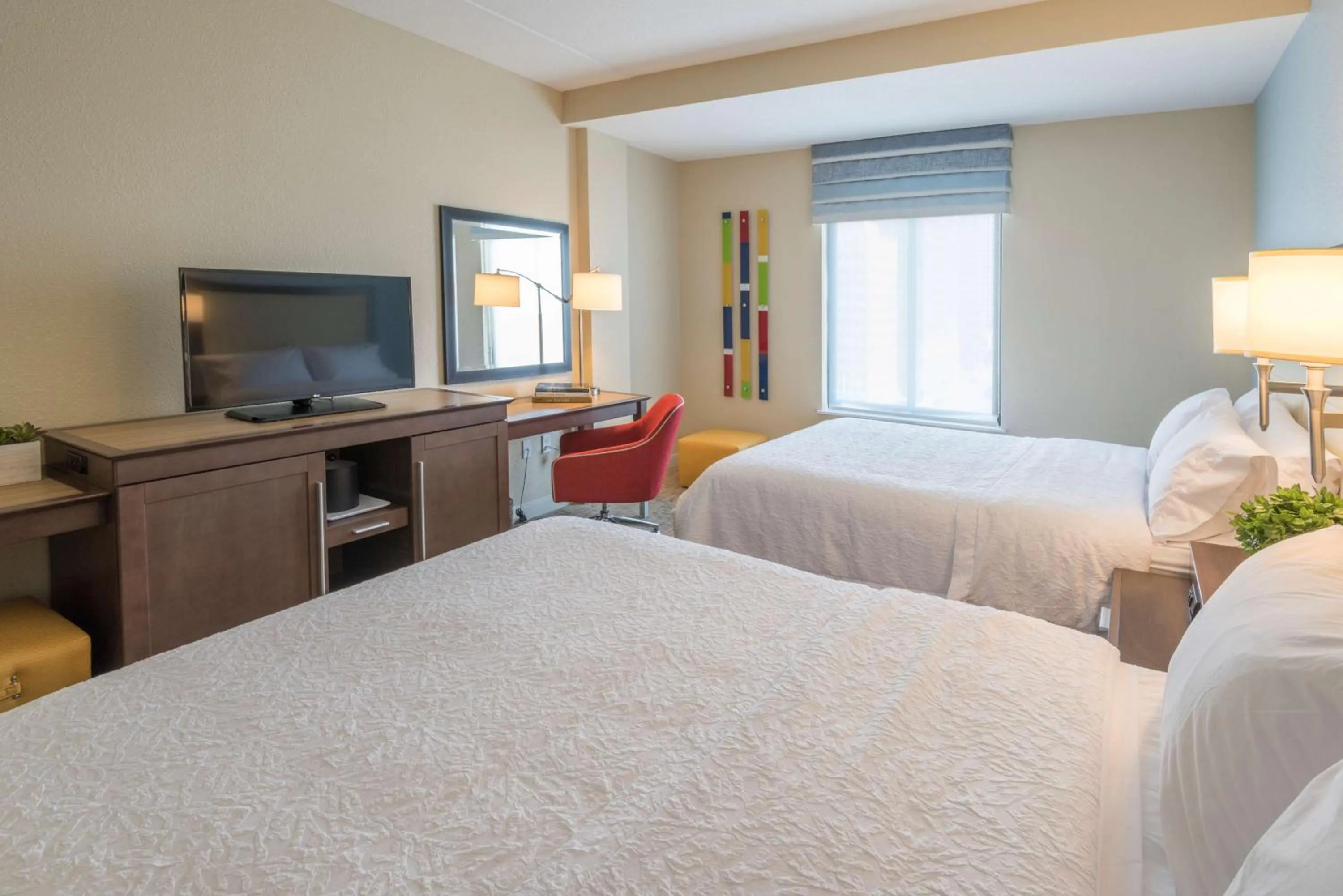 Queen Room with Two Queen Beds - Non-Smoking in Hampton Inn & Suites Tulsa Downtown, Ok