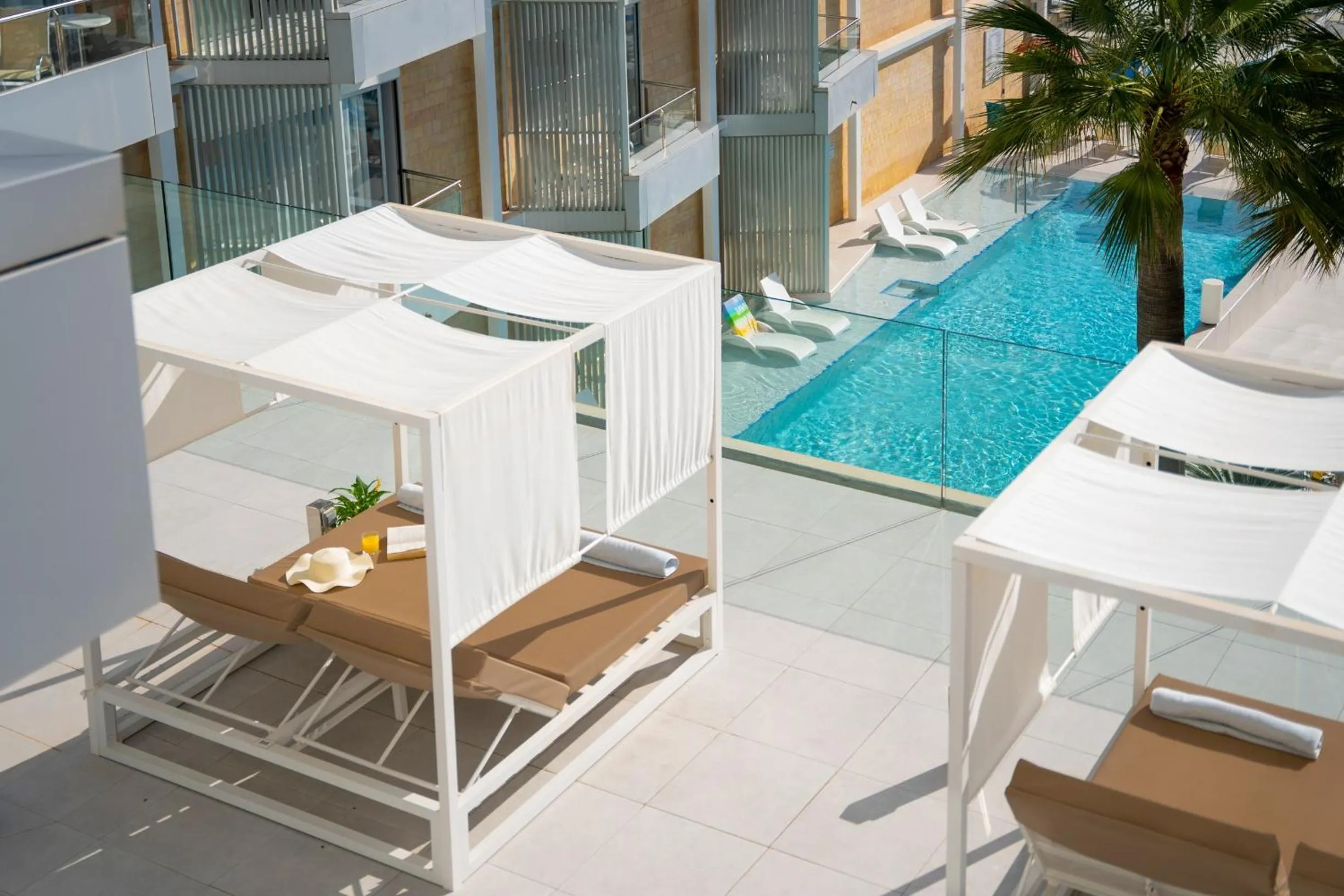 King Room with Private Terrace and Balinese Bed in Reverence Mare Hotel - Adults Only