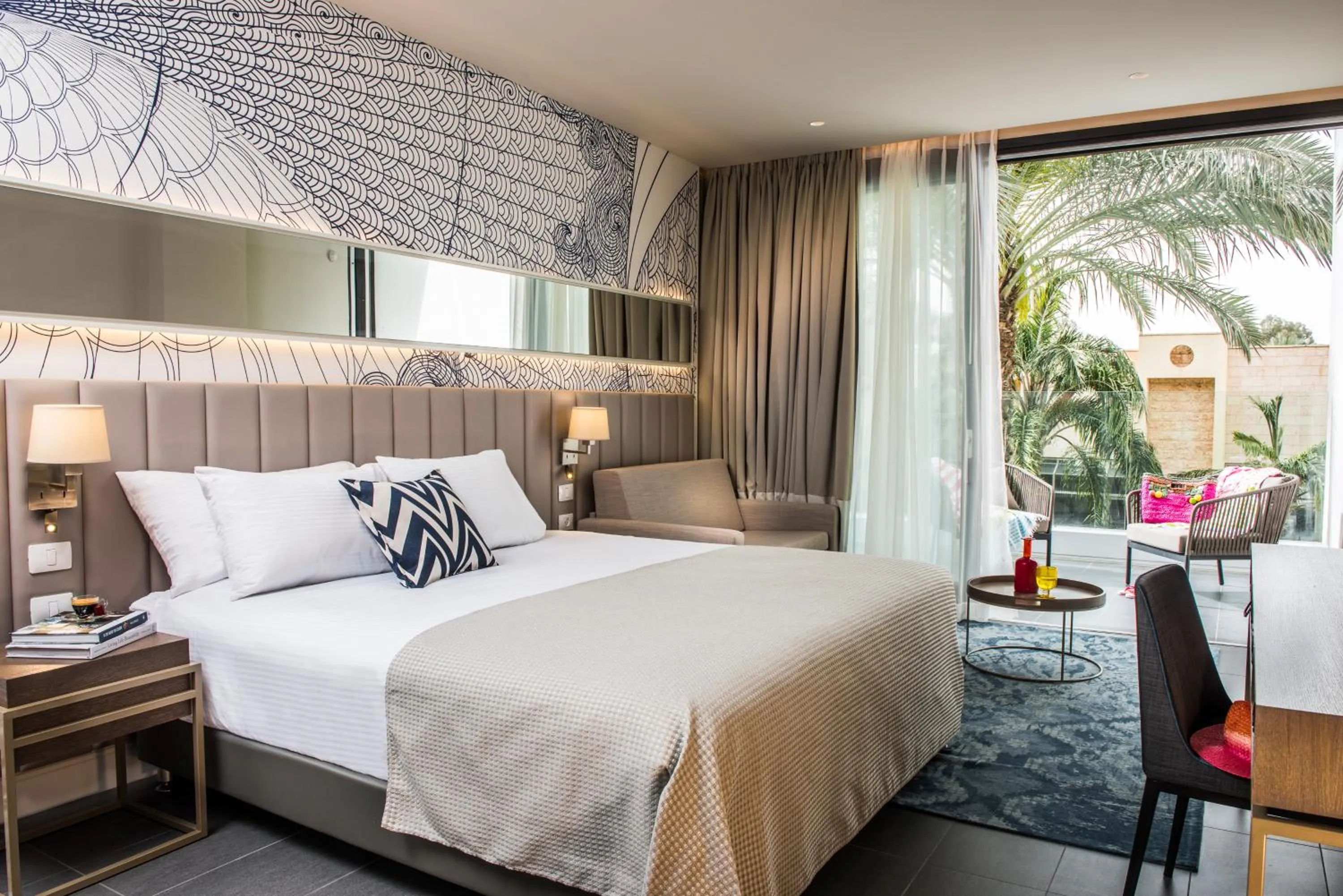 Deluxe Double Room with Balcony in U Boutique Kinneret by the Sea of Galilee