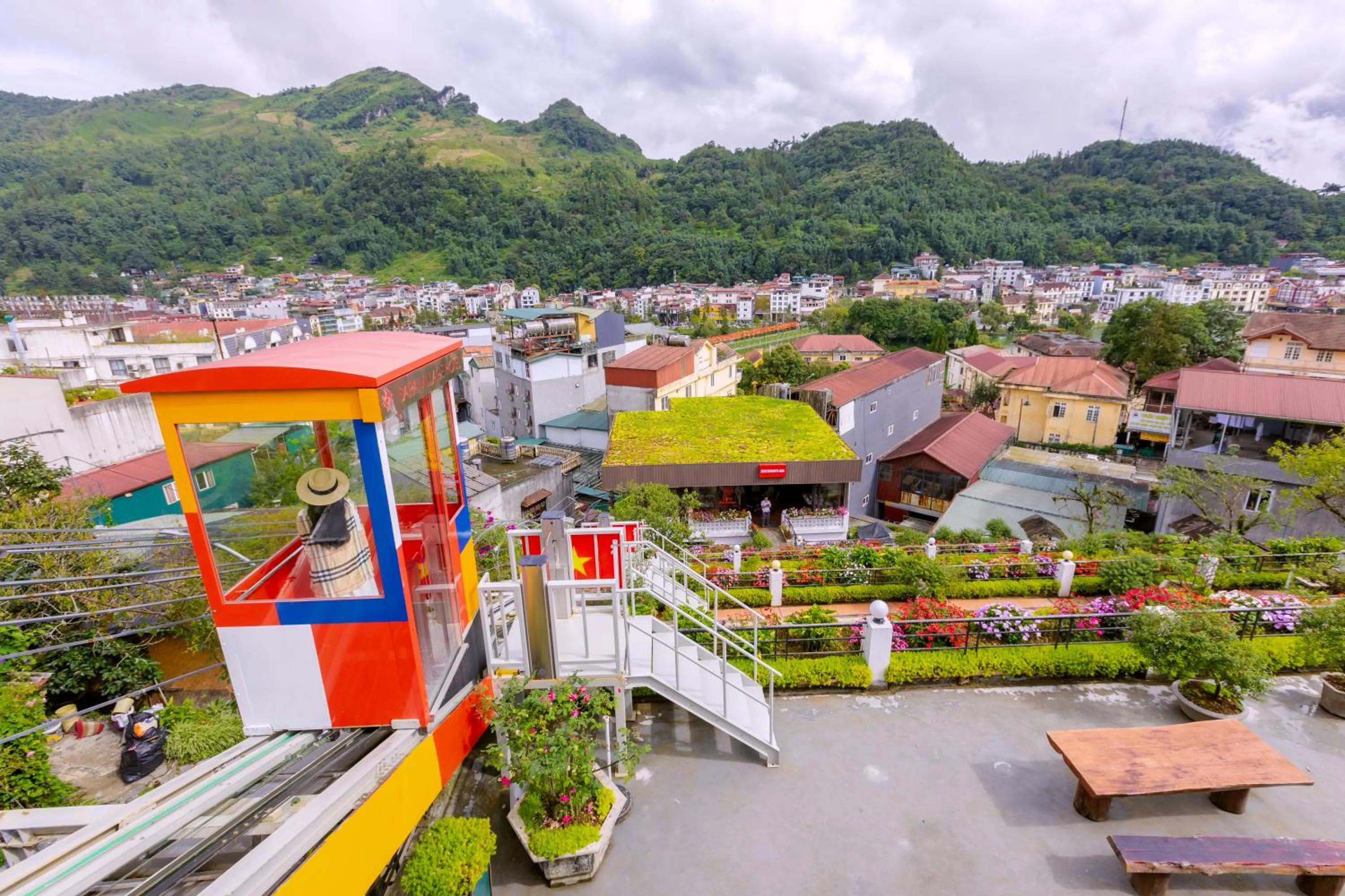 Deluxe Triple Panoramic City View with Terrace in Sapa Village Hotel