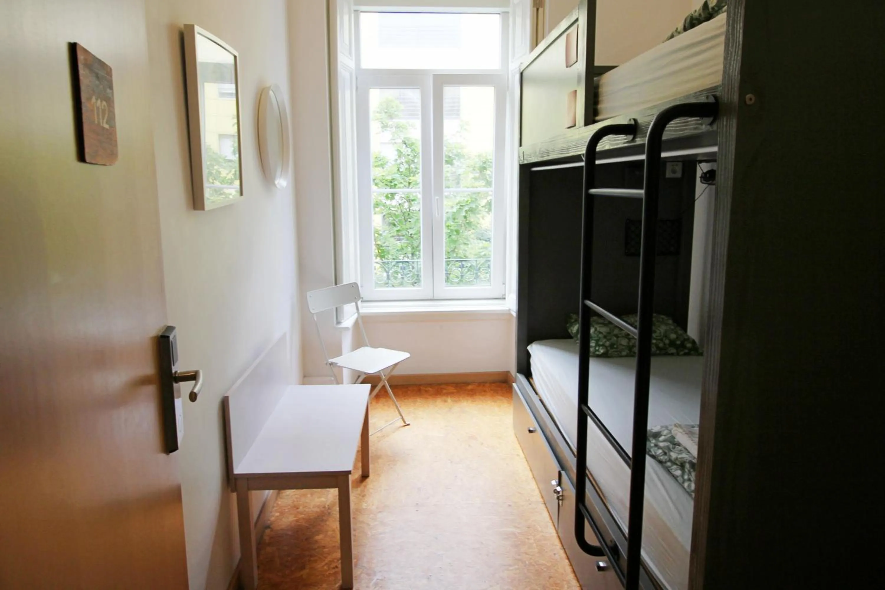 Twin Room with Bunk Bed and Shared Bathroom in WOT Patio Social