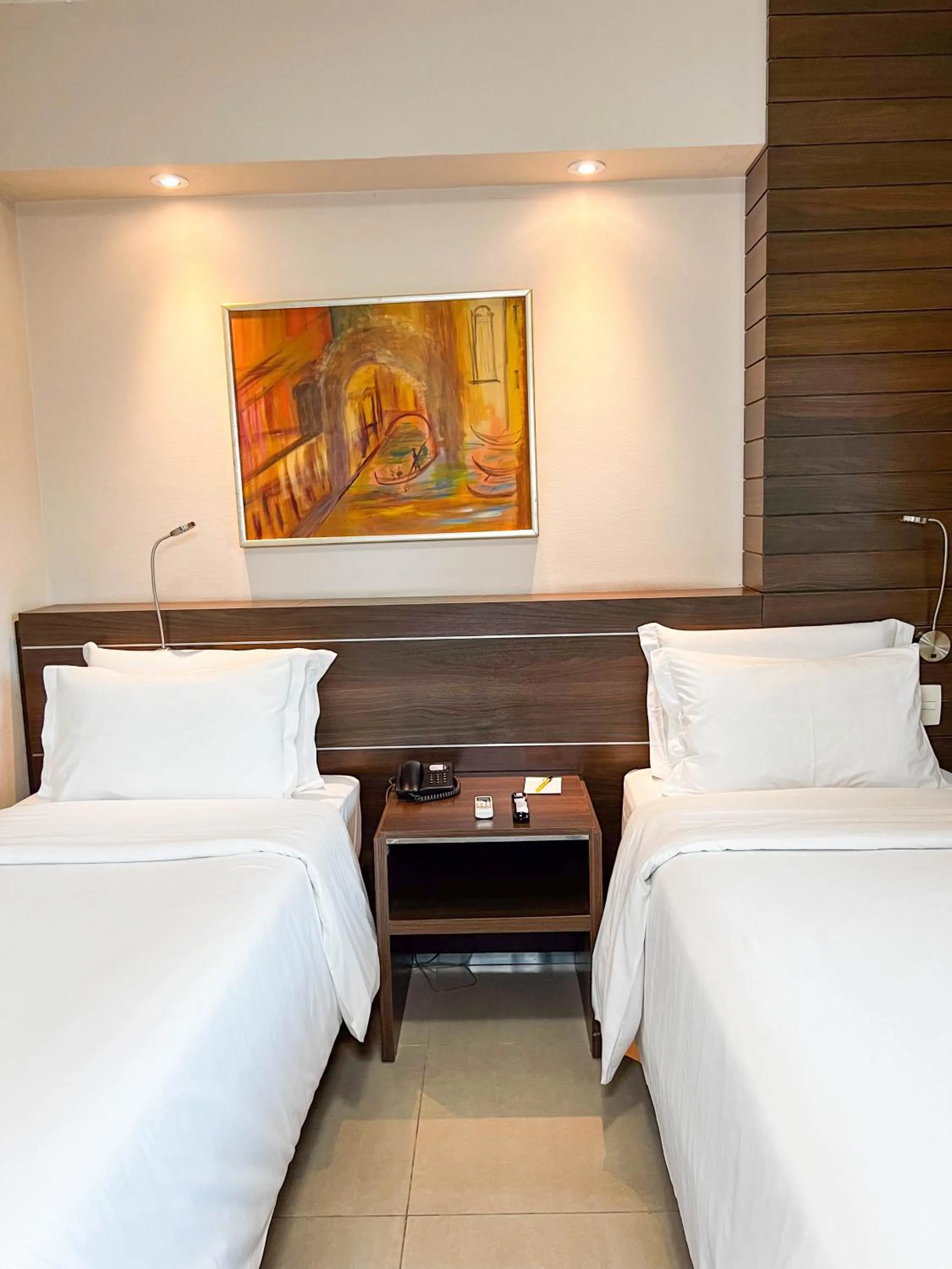 Deluxe Twin Room in Royal Center Hotel Lourdes