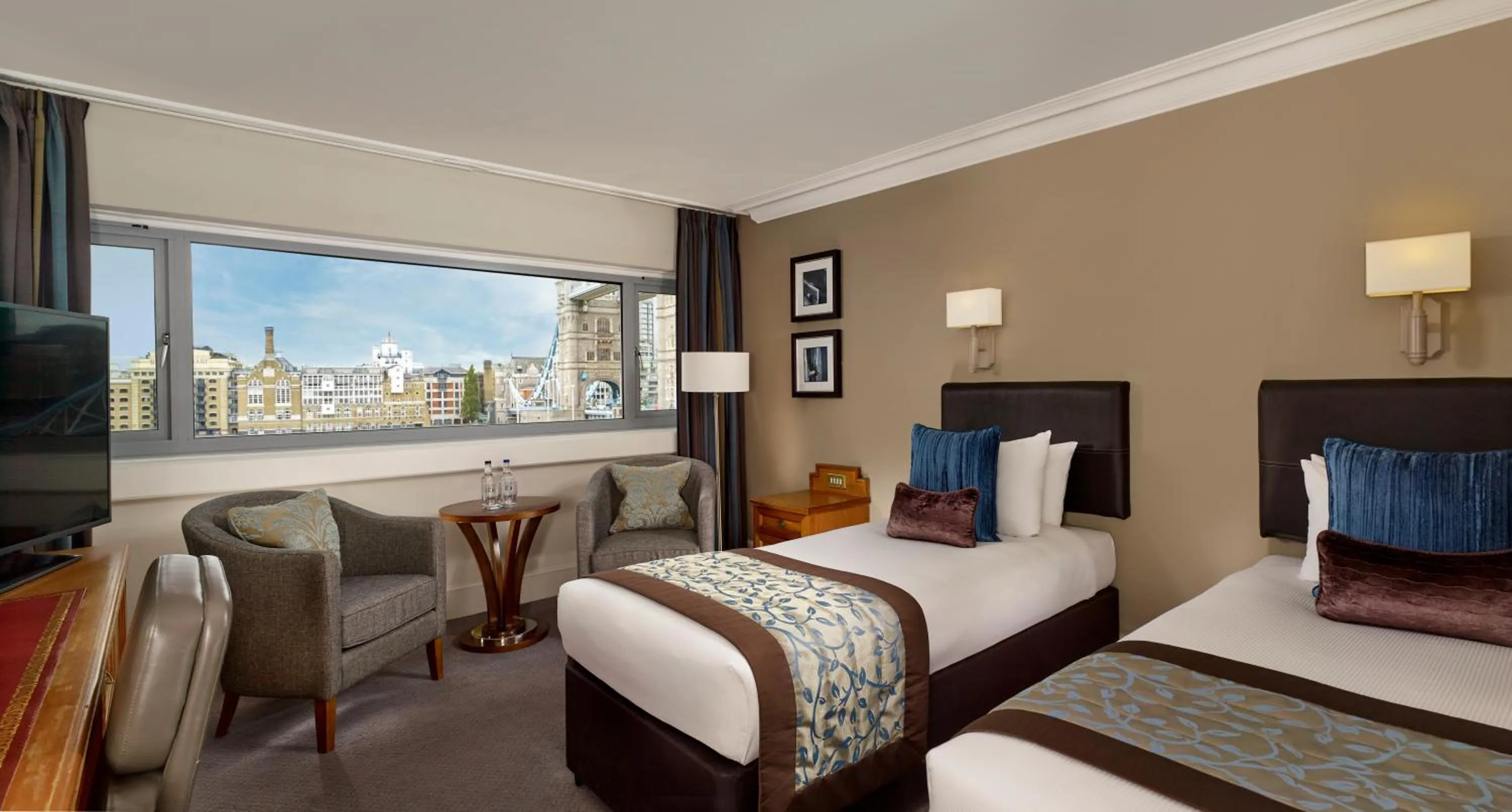 Standard Twin Room with Bridge View  in The Tower Hotel, by Thistle