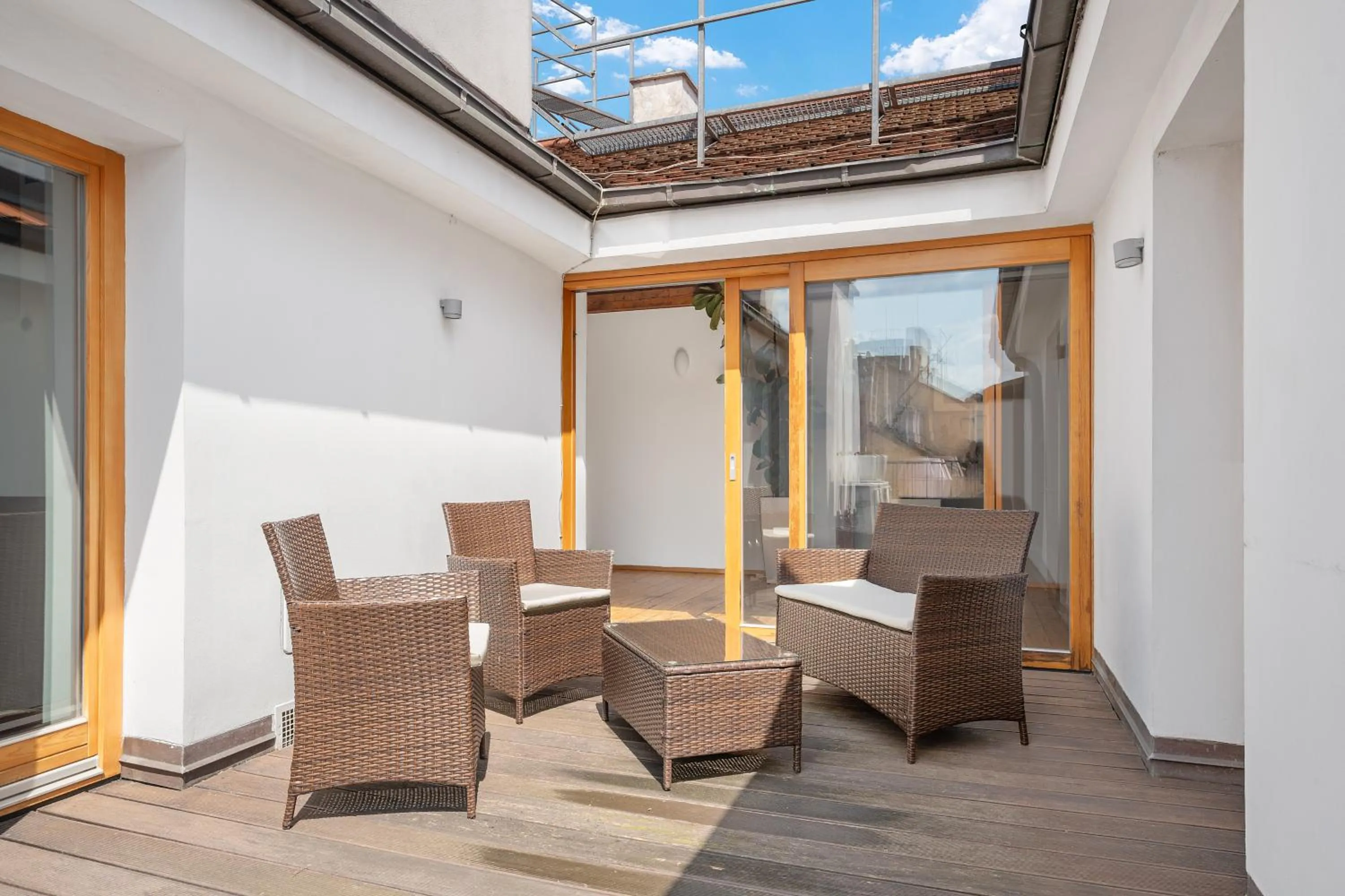 Attic Apartment Old Town View in Residence St Havel Prague Old Town