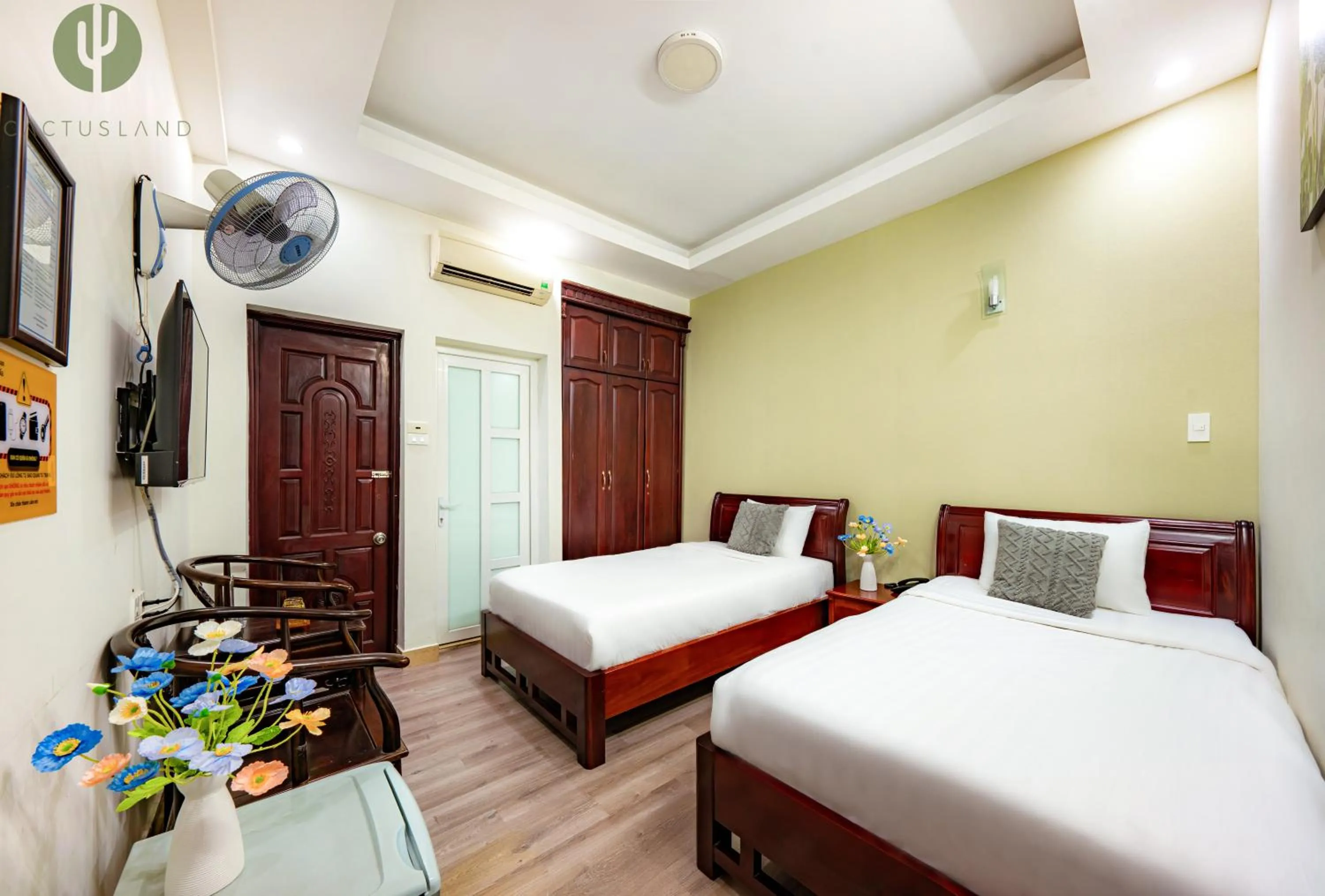 Superior Twin Room in Cactusland Hotel Tan Binh Near T3 Station