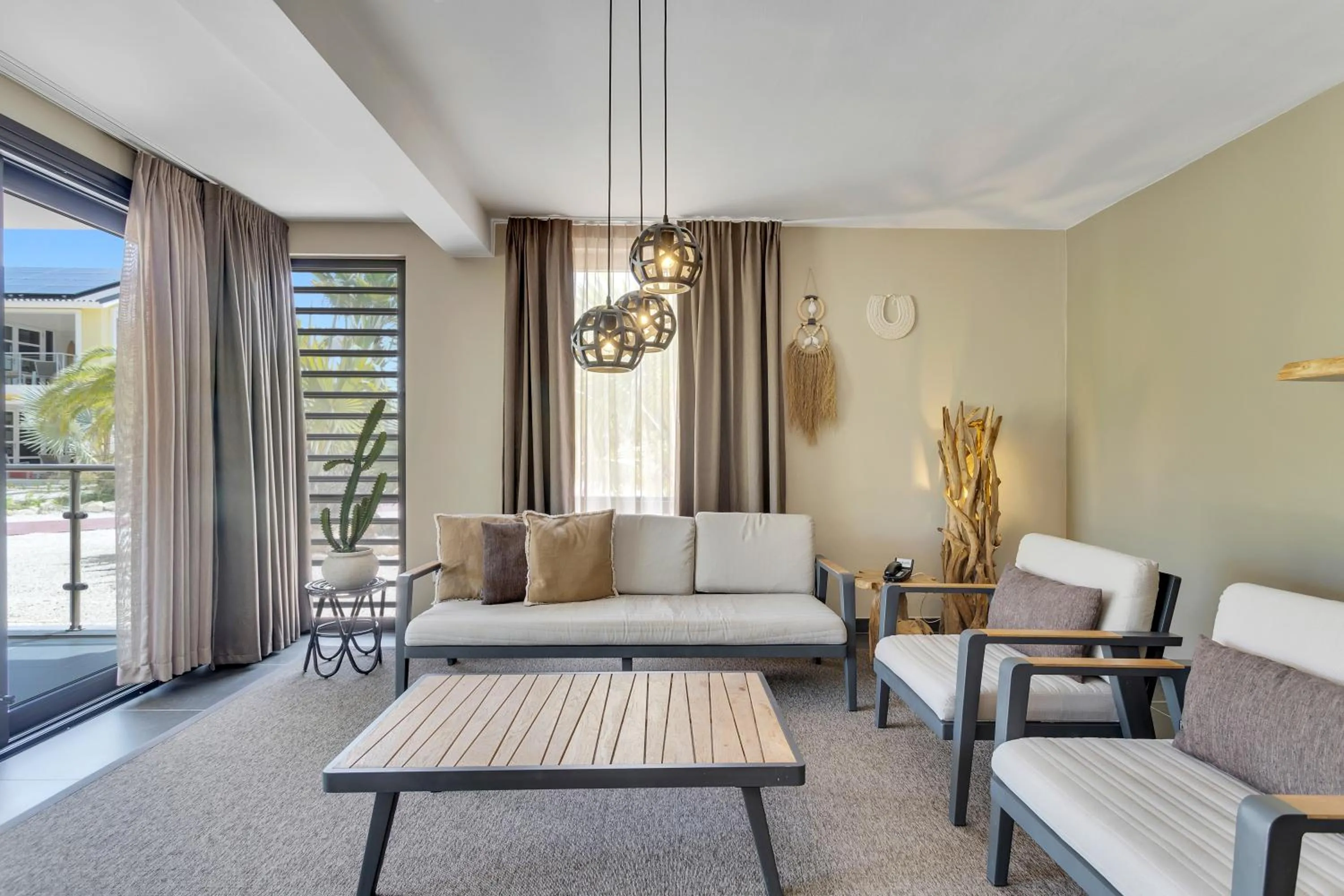 Two-Bedroom Apartment with Two King Beds in Delfins Beach Resort Bonaire, Tapestry Collection by Hilton