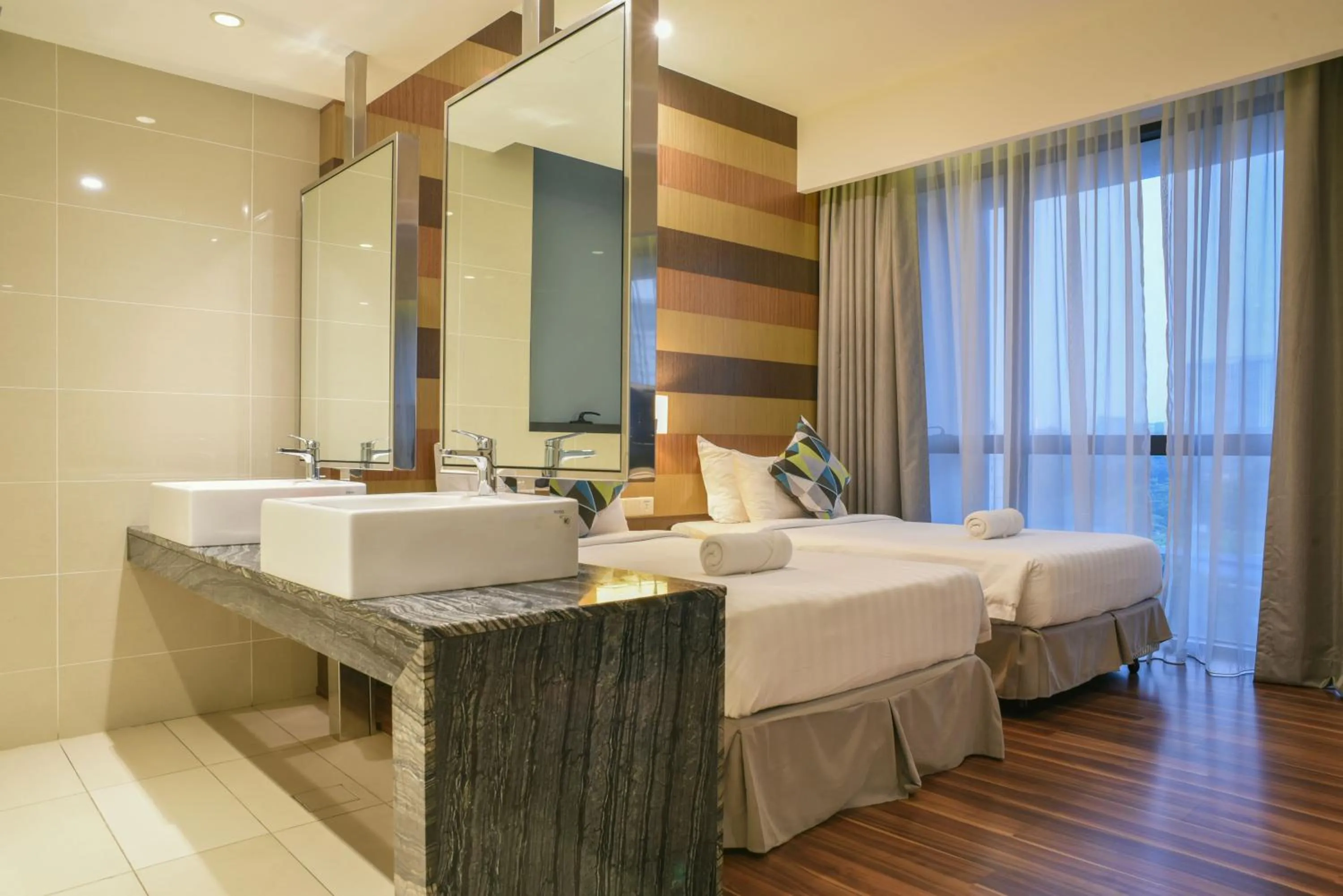 Superior Studio Twin  in D'Majestic Place by Widebed