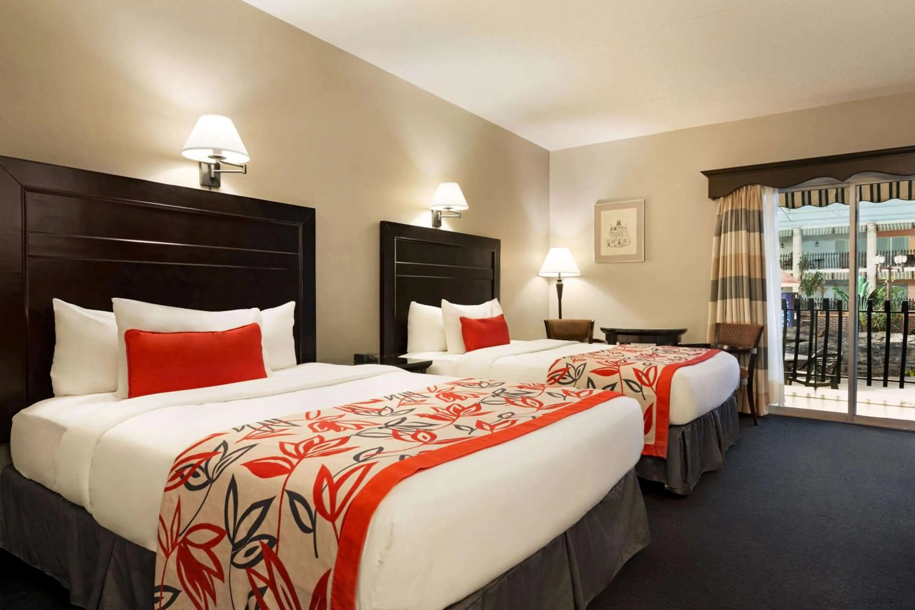 Queen Room with Two Queen Beds and Interior Courtyard - Pet-Friendly/Non-Smoking in Ramada by Wyndham Fredericton