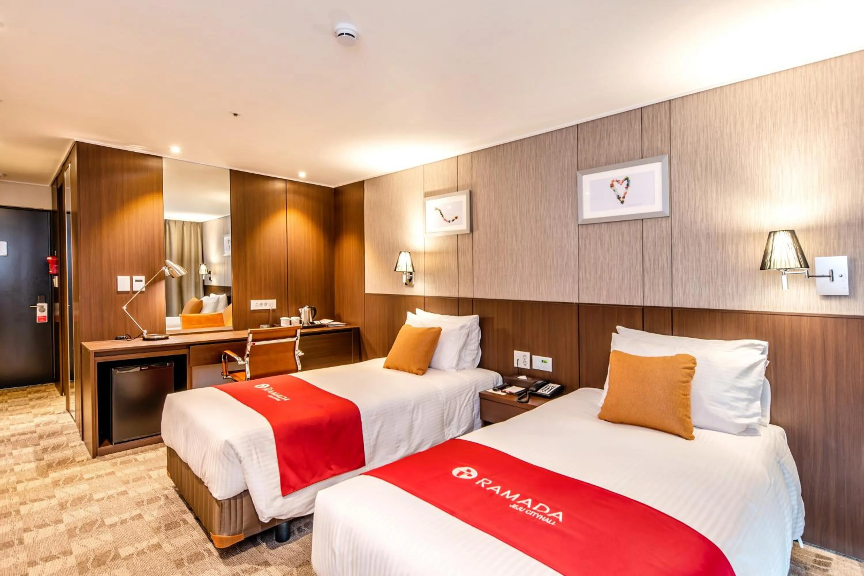 Twin Room with Two Single Beds - Non-Smoking in Ramada by Wyndham Jeju City Hall