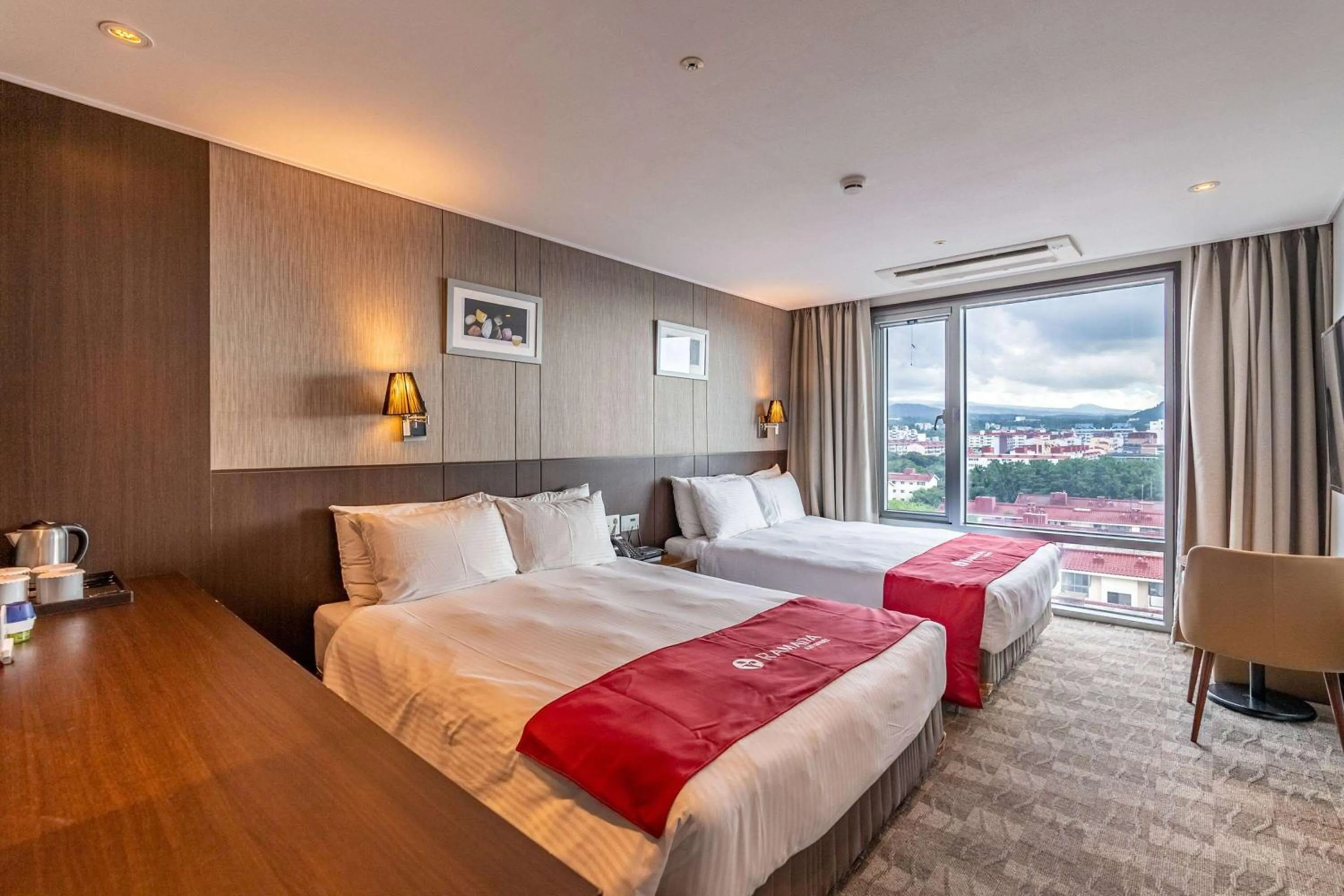 Deluxe Family Room with Two Double Beds - Non-Smoking in Ramada by Wyndham Jeju City Hall