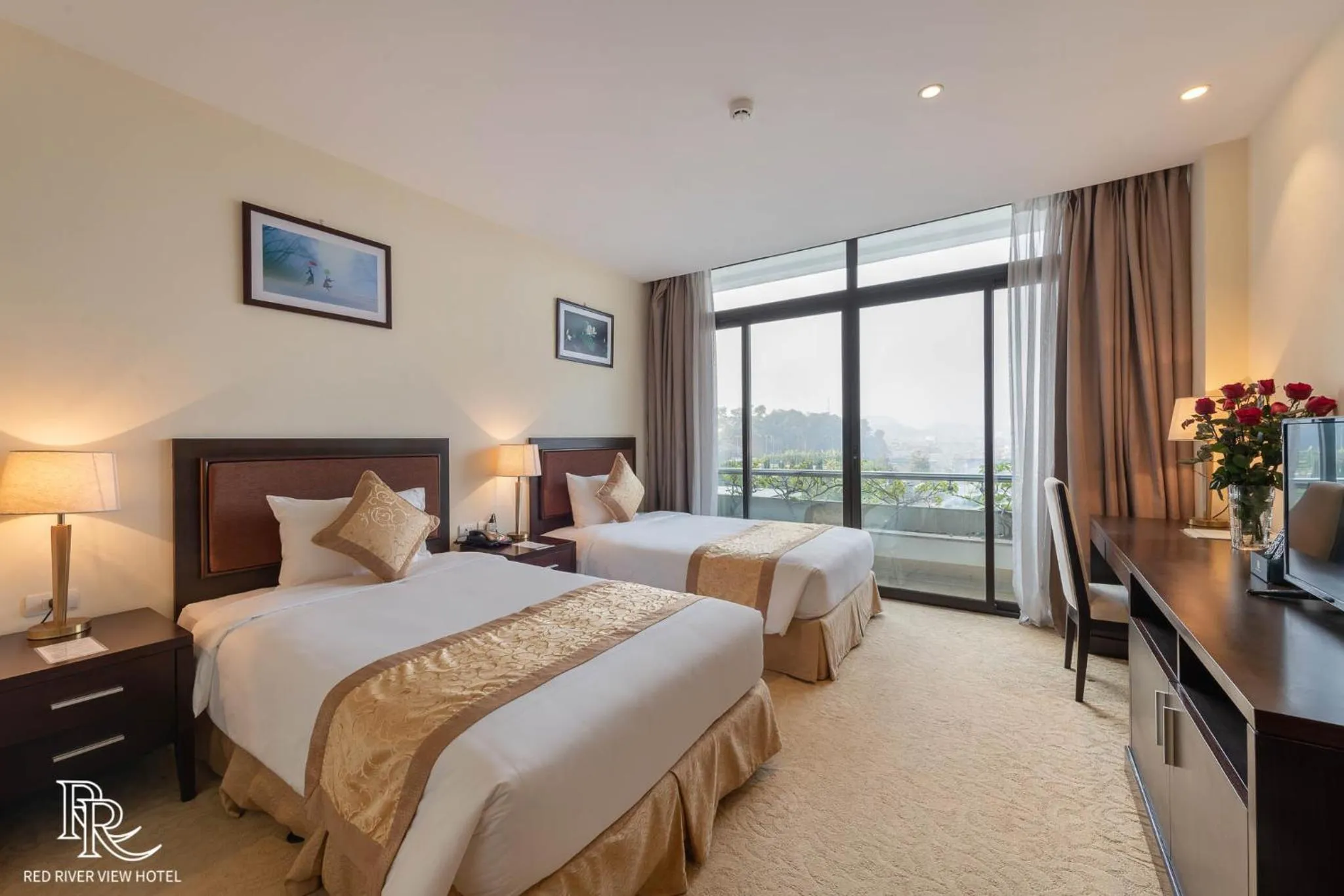 Double or Twin Room with Balcony in Red River View Hotel