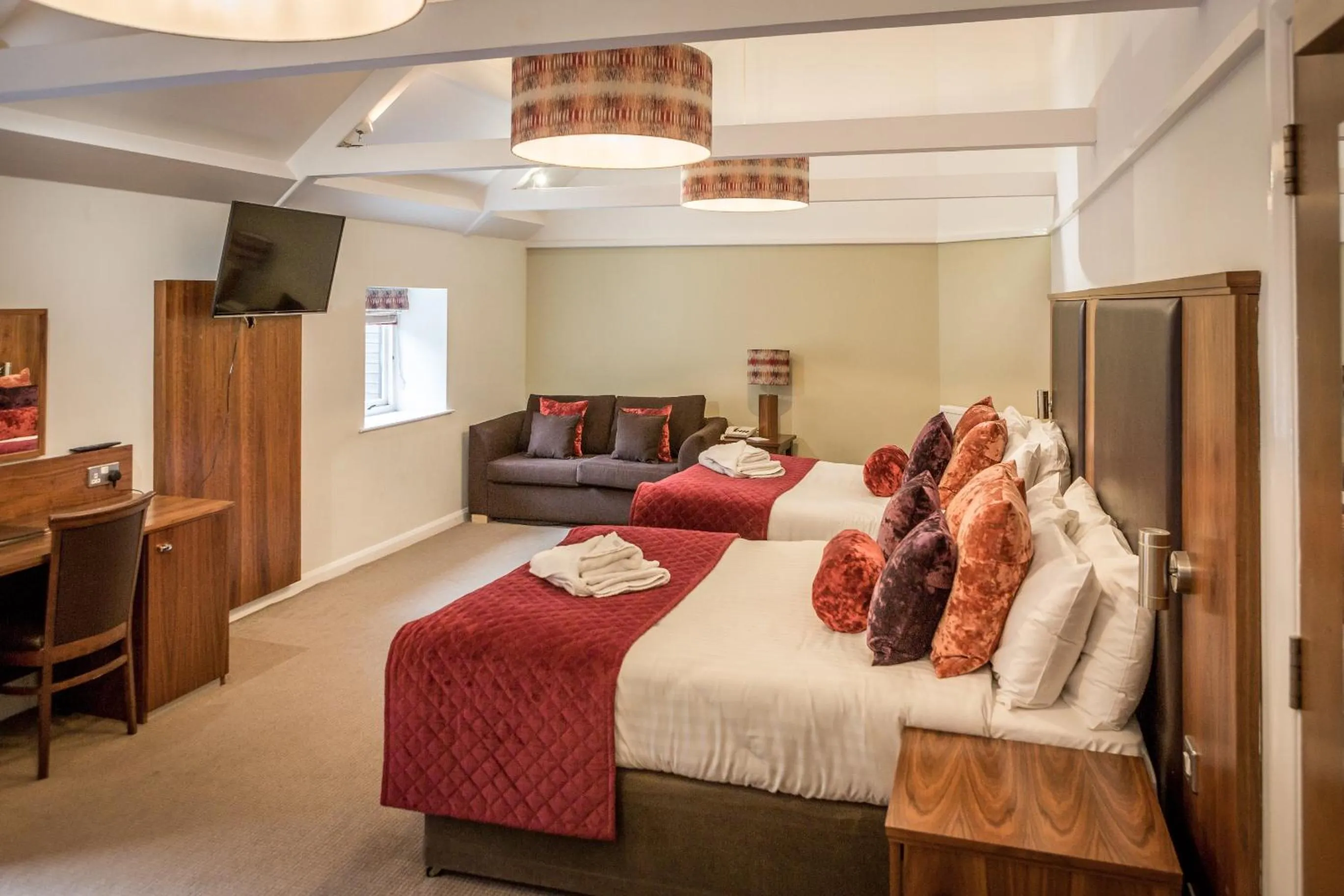 Superior Room with Two Double Beds and Sofa Bed - Non-Smoking in Hellaby Hall Hotel; BW Signature Collection