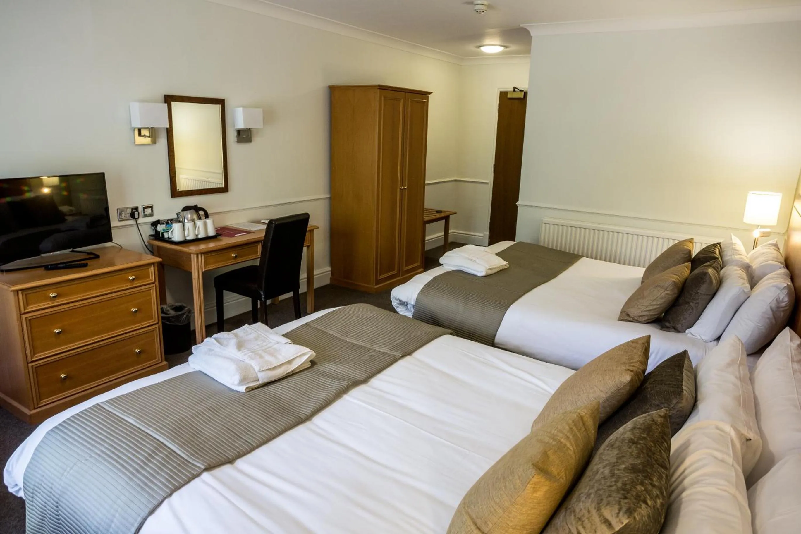 Family Room with Double and Single Beds in Hellaby Hall Hotel; BW Signature Collection