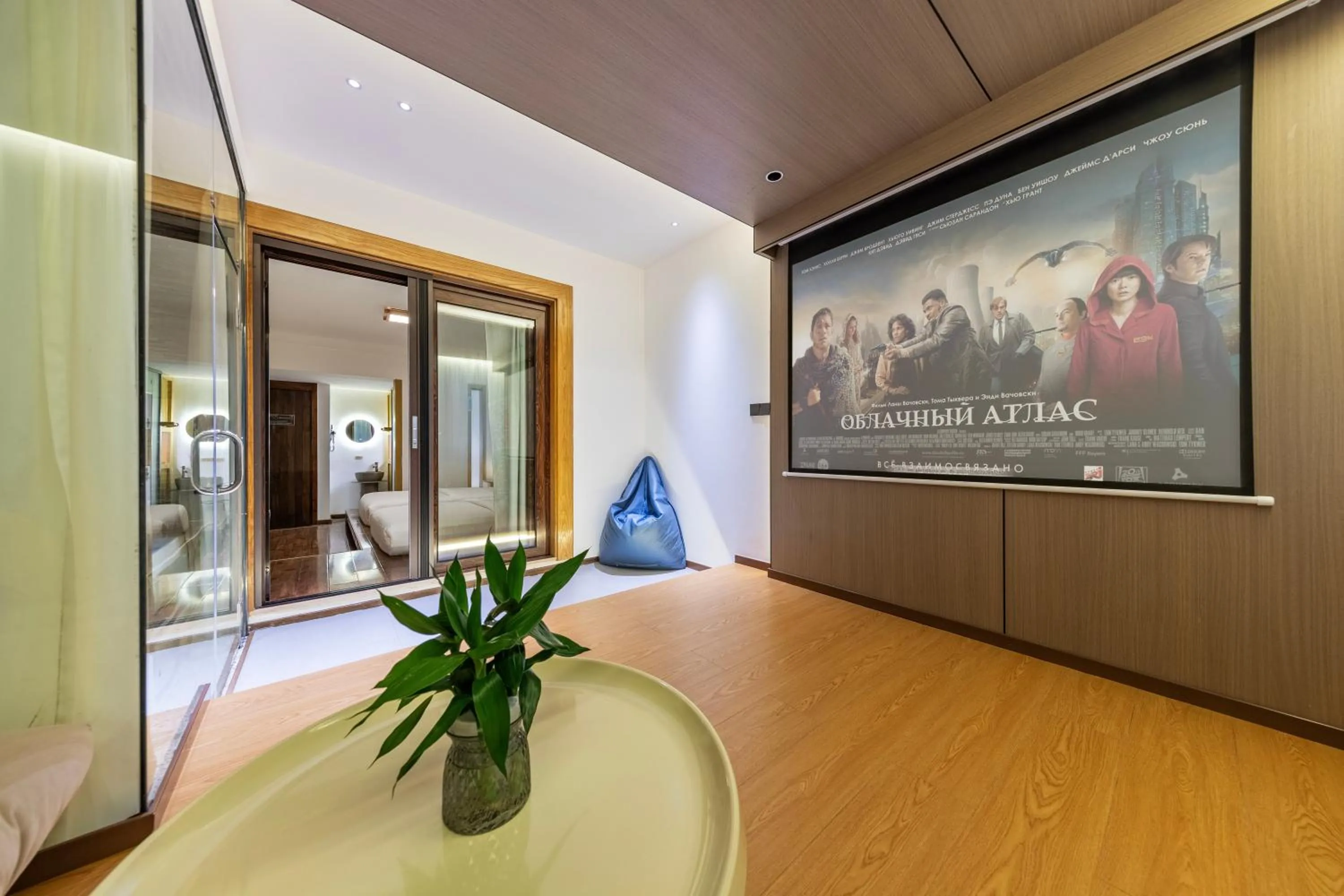 Japanese Tatami Twin Room with Projection Room in Homeward Mountain Resort