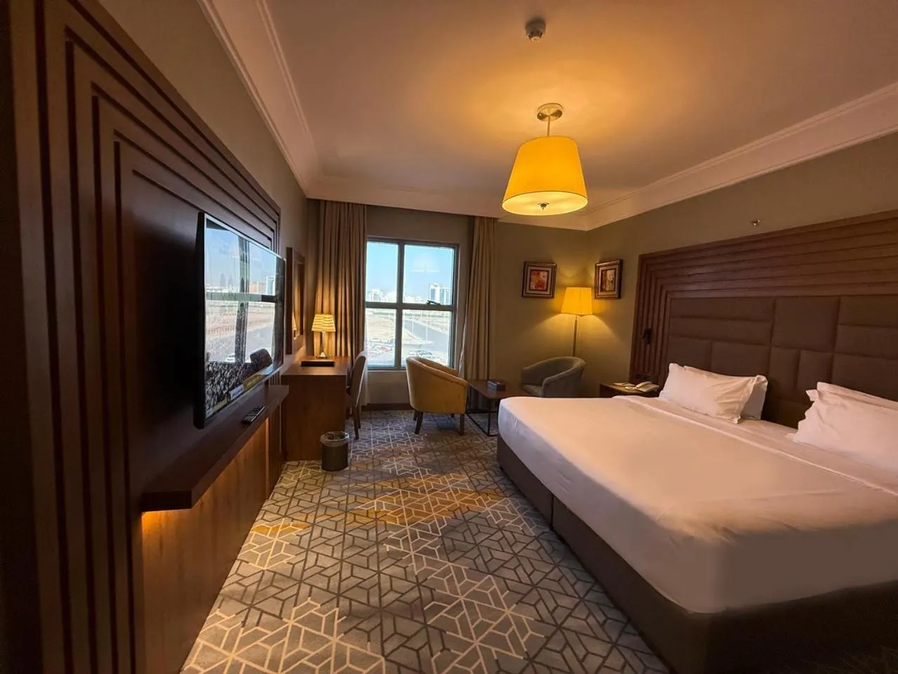 Flag And City View - single occupancy in Crown Town Hotel