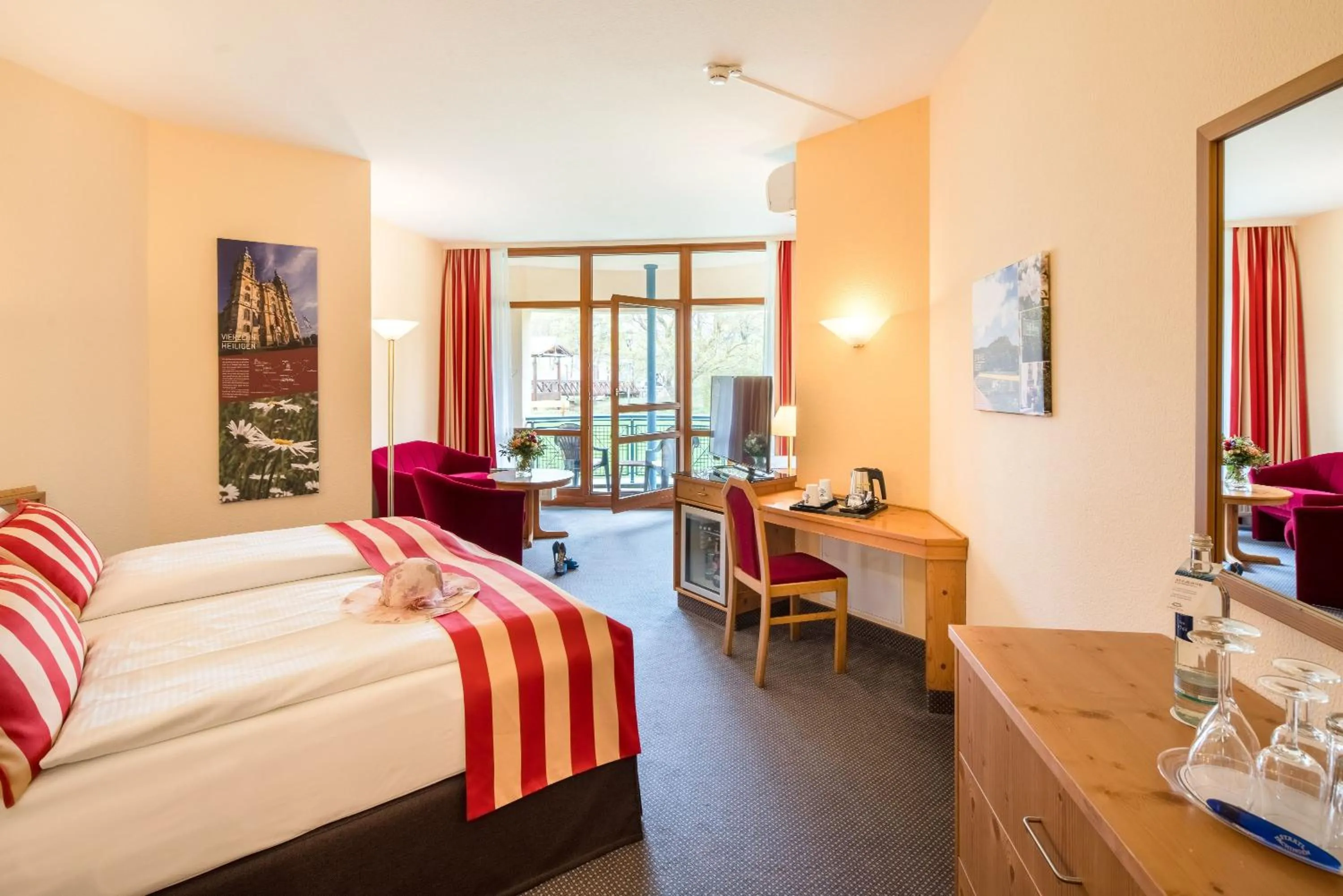 Superior Double Room facing the Thermal Baths in Best Western Plus Kurhotel an der Obermaintherme