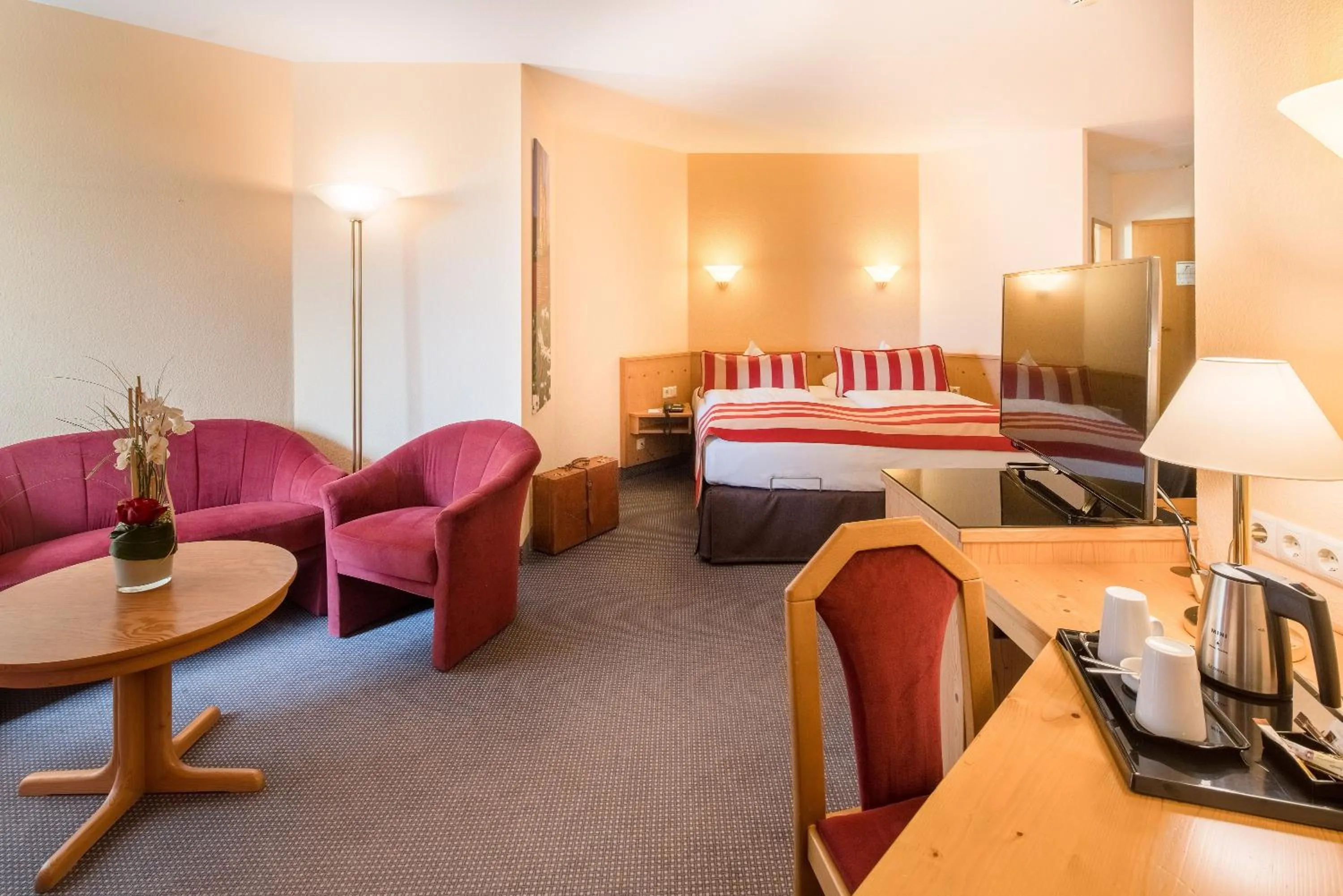 Deluxe Single Room facing the Abbey in Best Western Plus Kurhotel an der Obermaintherme