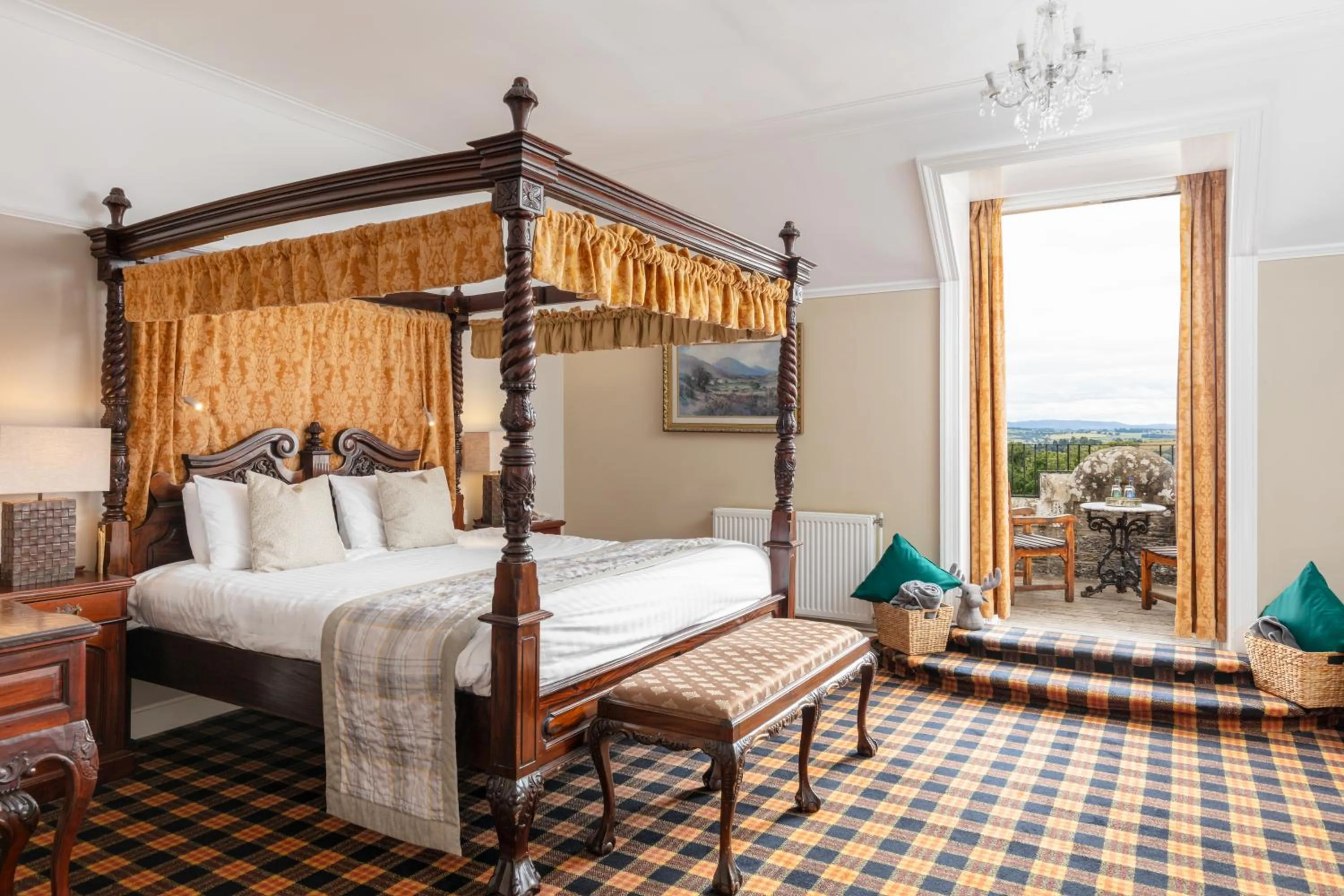 King Room with Balcony in Tulloch Castle Hotel ‘A Bespoke Hotel’