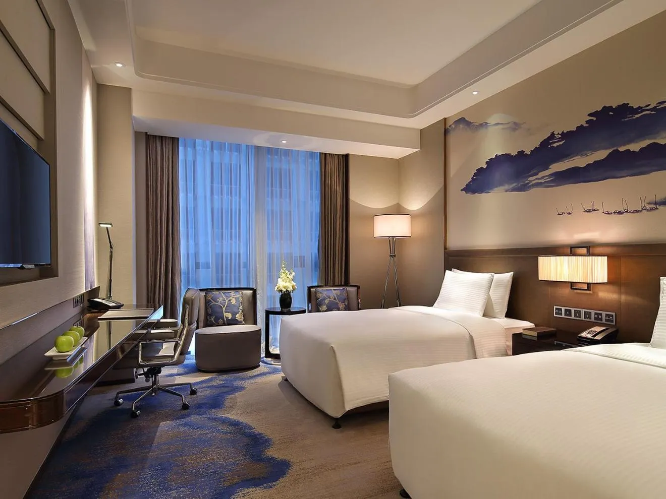 Superior Twin Room in Wanda Realm Neijiang