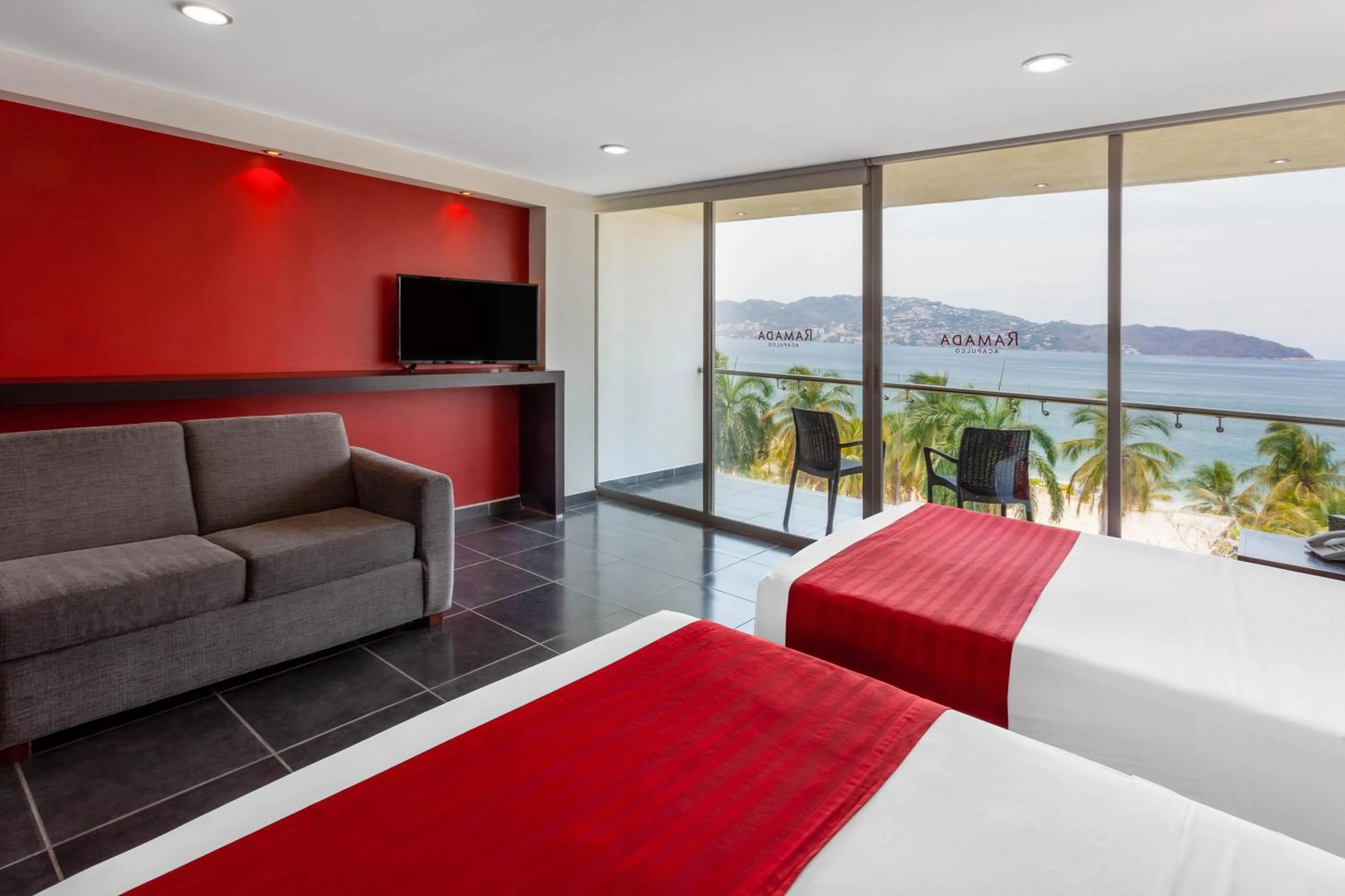 Double Room with Two Double Beds - Non-Smoking in Ramada by Wyndham Acapulco Hotel & Suites