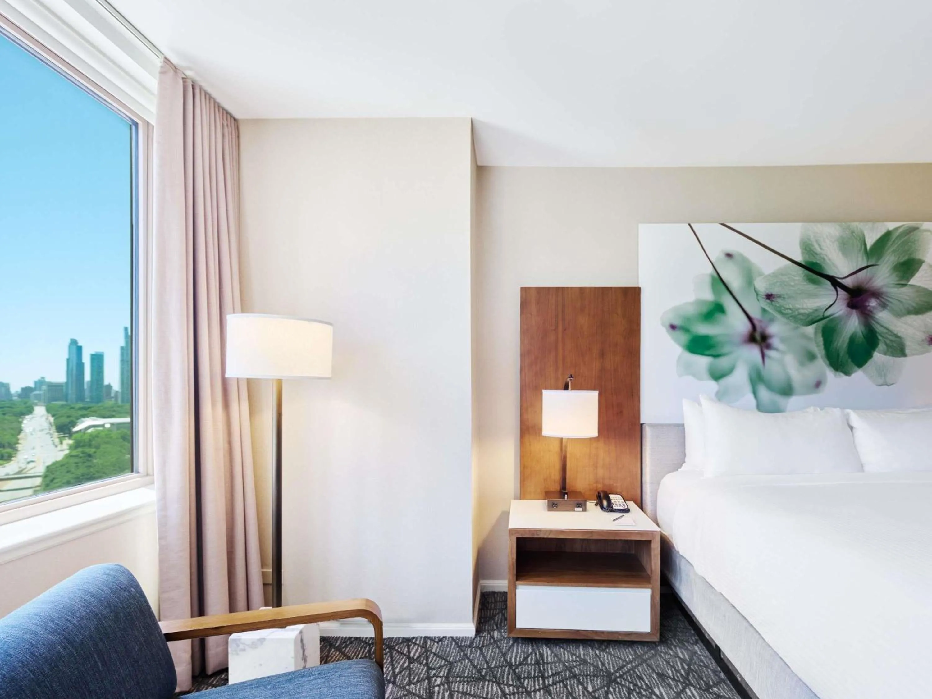 One Bedroom Suite 2 Double in Fairmont Chicago Millennium Park