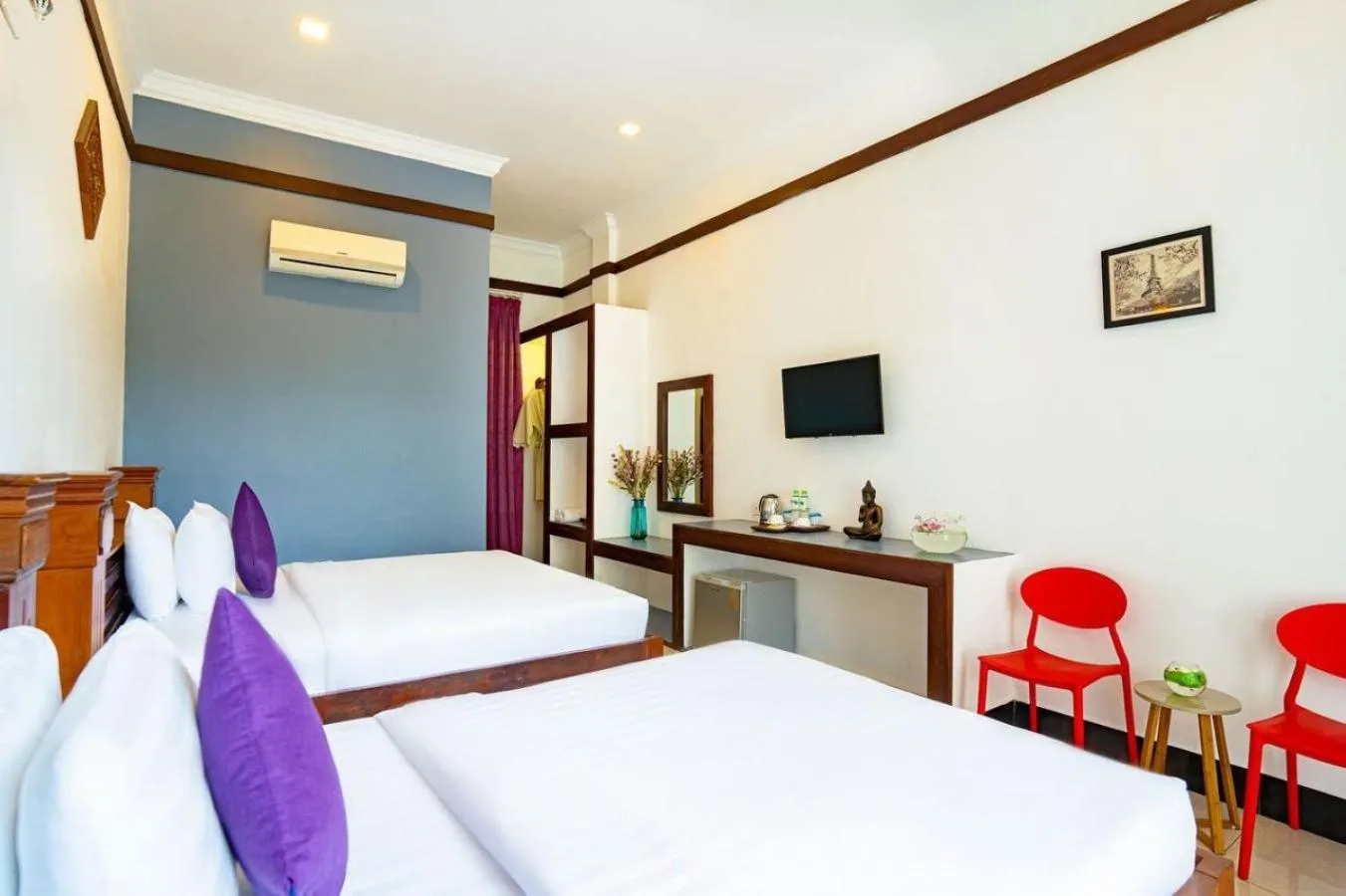 Family Twin Room in Kampot View Boutique Hotel