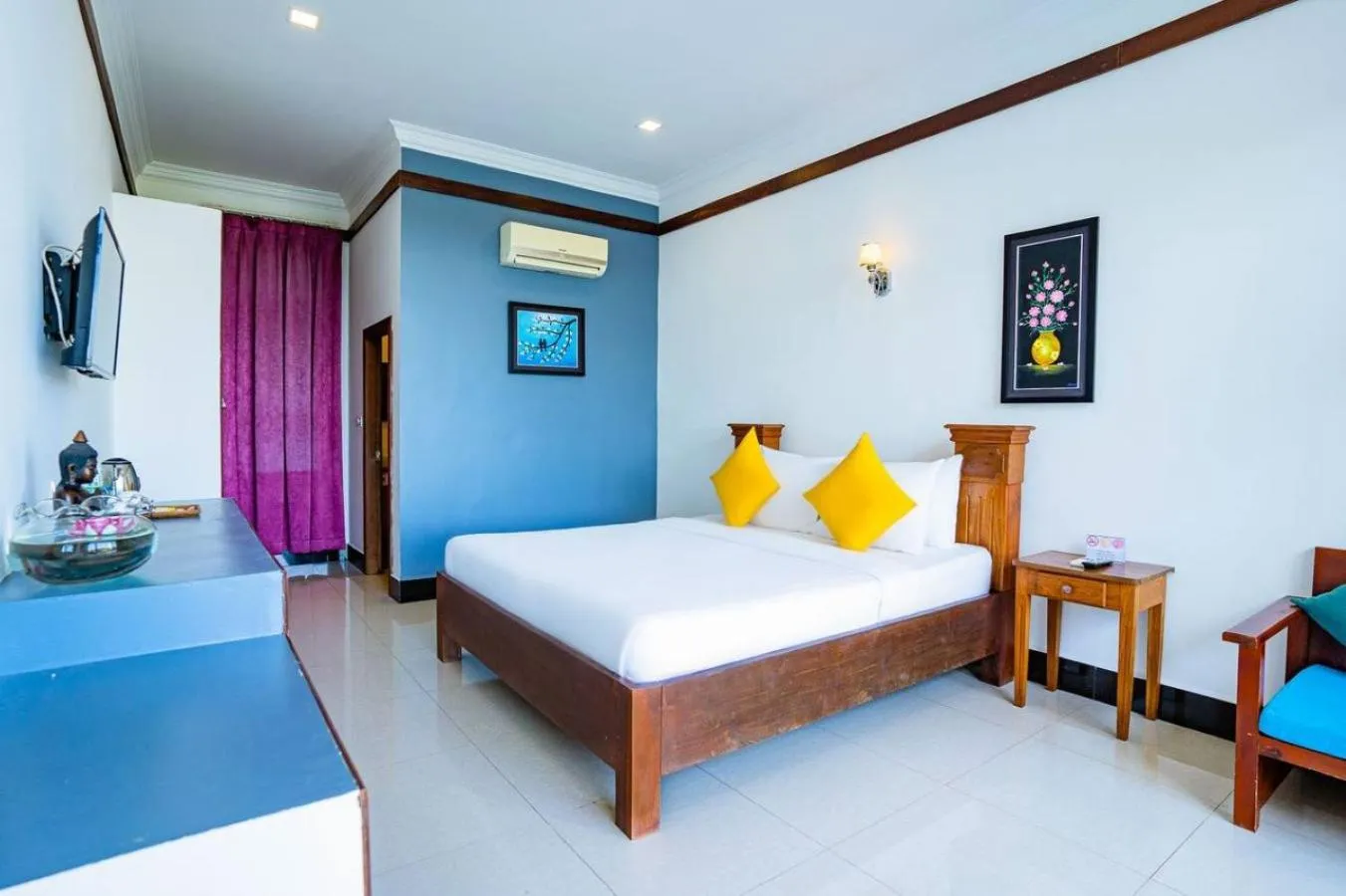 Superior Double Room in Kampot View Boutique Hotel