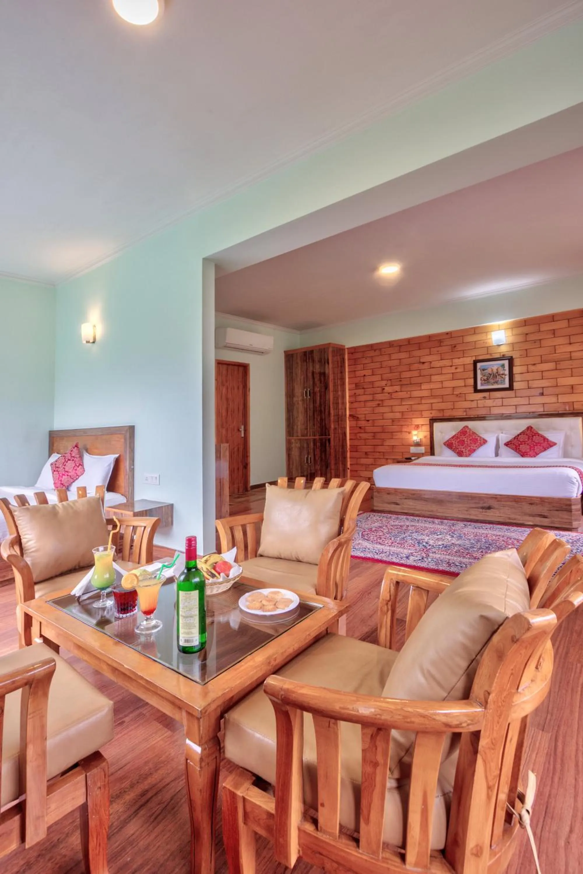 Family Suite with Balcony in Snow Flakes Resort And Spa Centrally Heated Luxury Resort